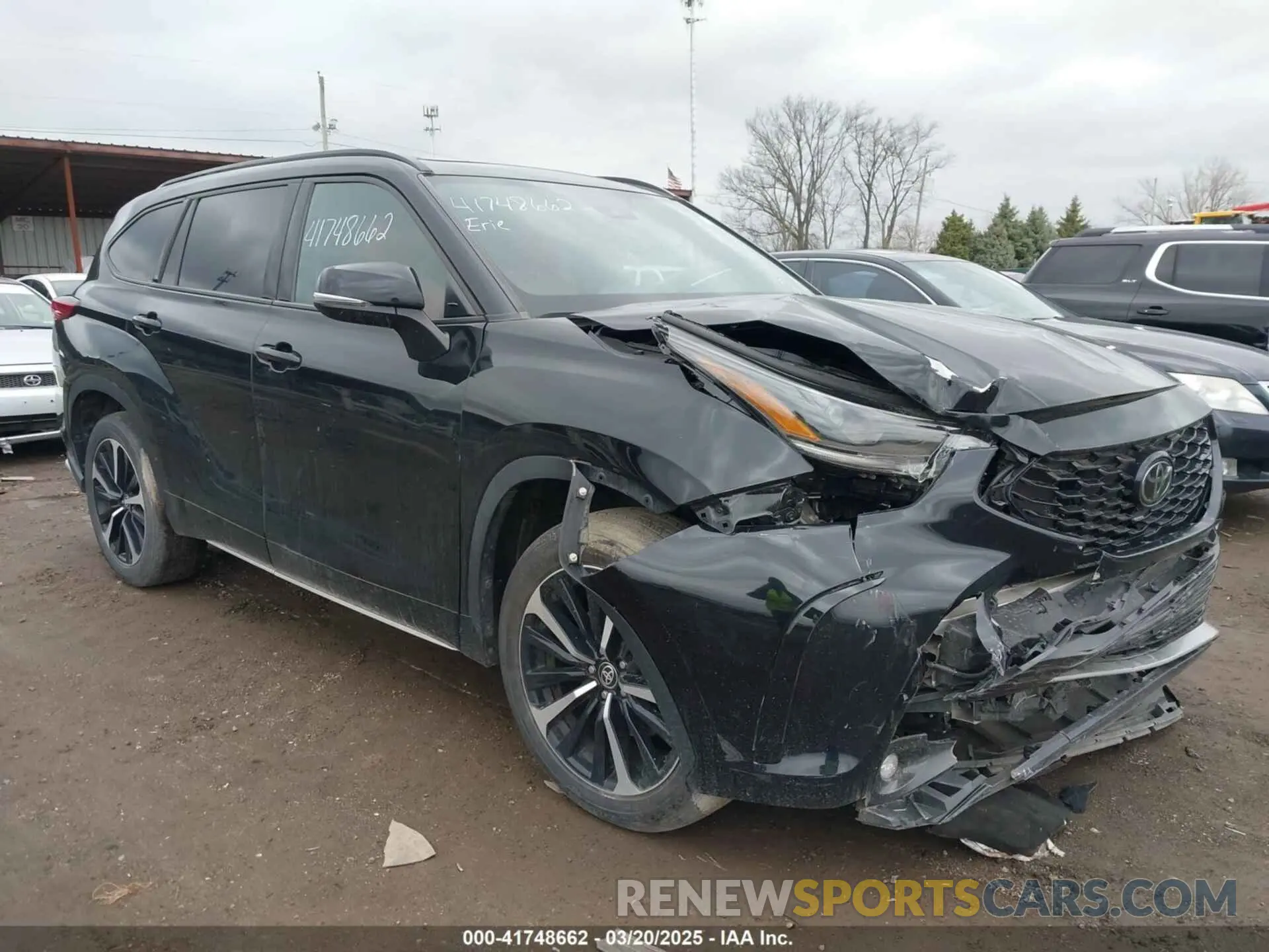 1 Photograph of a damaged car 5TDJZRBH5MS157432 TOYOTA HIGHLANDER 2021