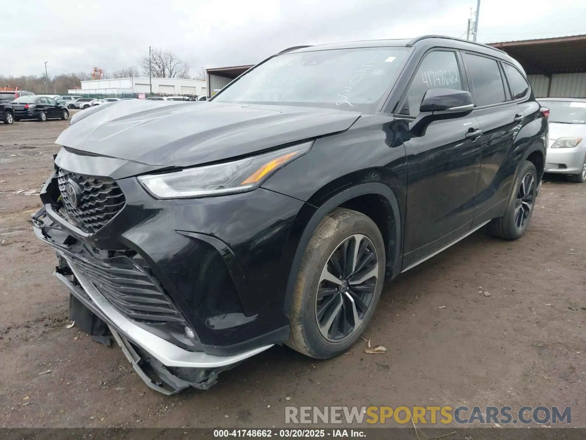2 Photograph of a damaged car 5TDJZRBH5MS157432 TOYOTA HIGHLANDER 2021