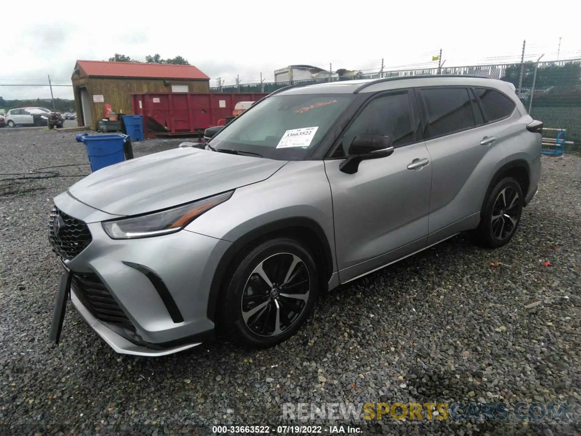 2 Photograph of a damaged car 5TDJZRBH6MS062099 TOYOTA HIGHLANDER 2021