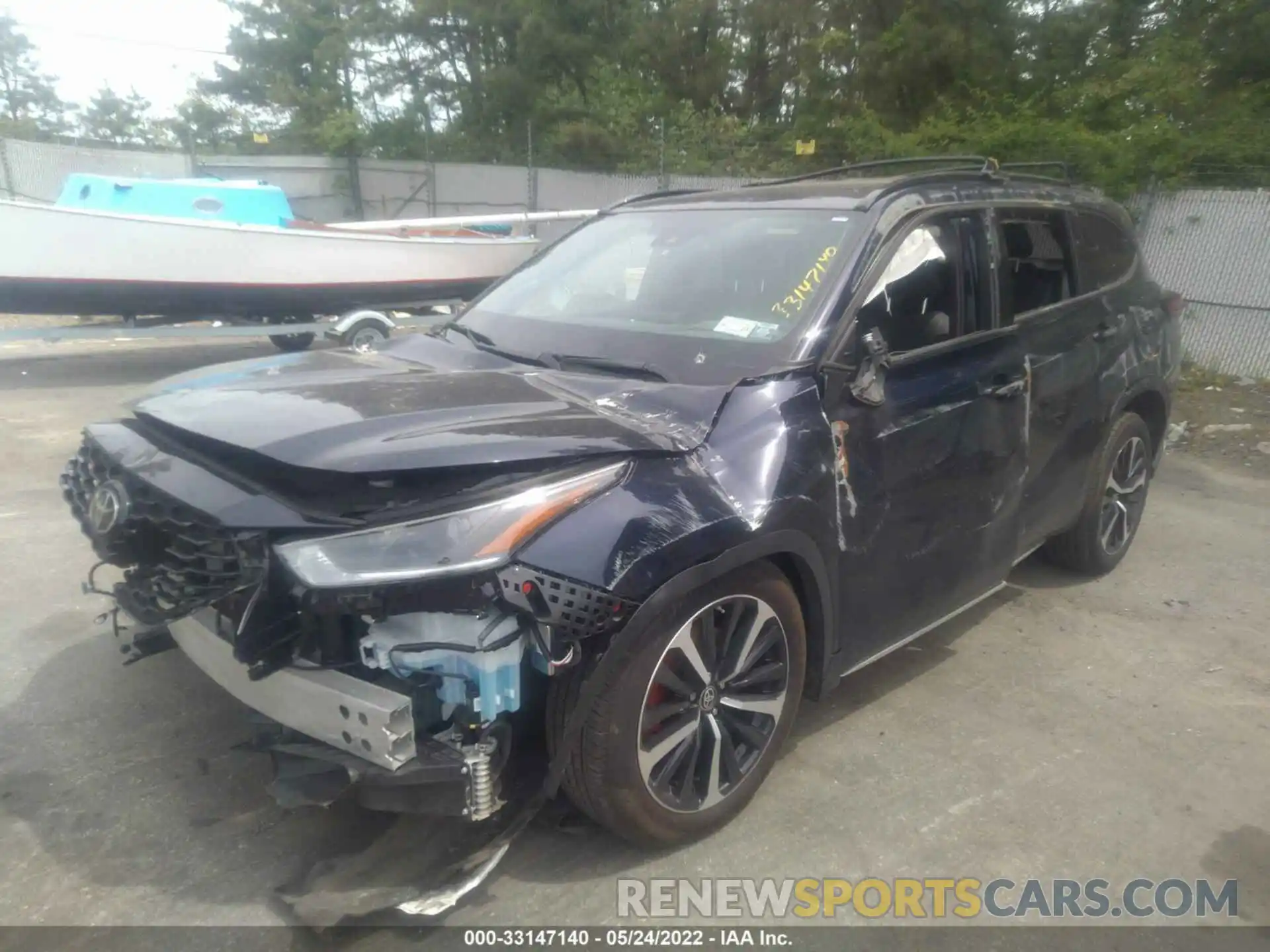 2 Photograph of a damaged car 5TDJZRBH7MS142219 TOYOTA HIGHLANDER 2021