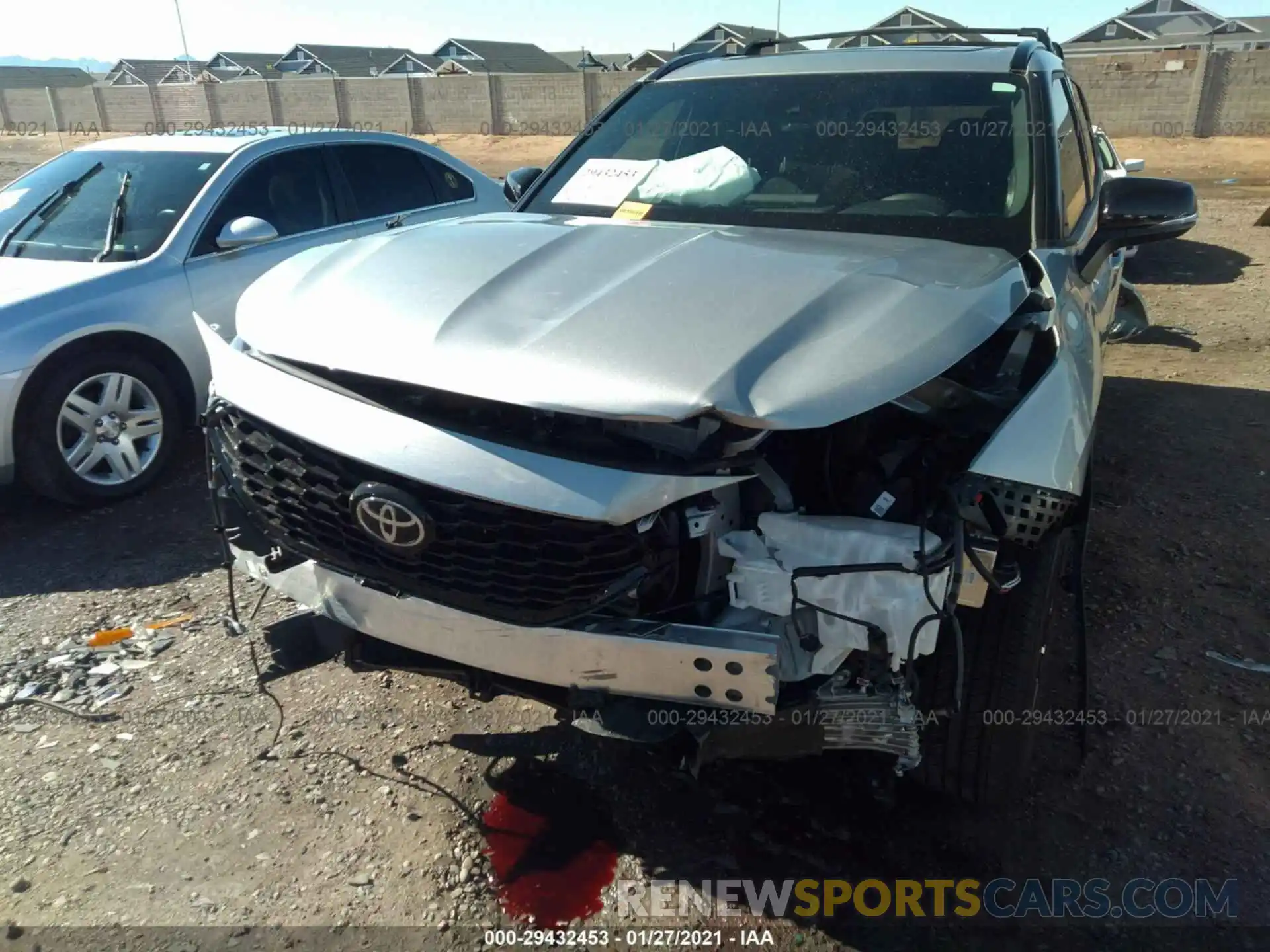 6 Photograph of a damaged car 5TDJZRBH8MS062038 TOYOTA HIGHLANDER 2021