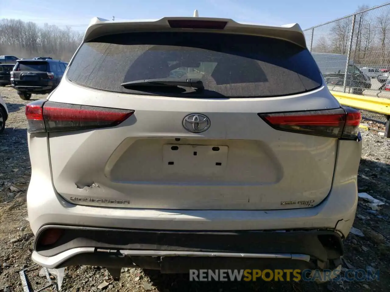 6 Photograph of a damaged car 5TDJZRBH9MS128001 TOYOTA HIGHLANDER 2021