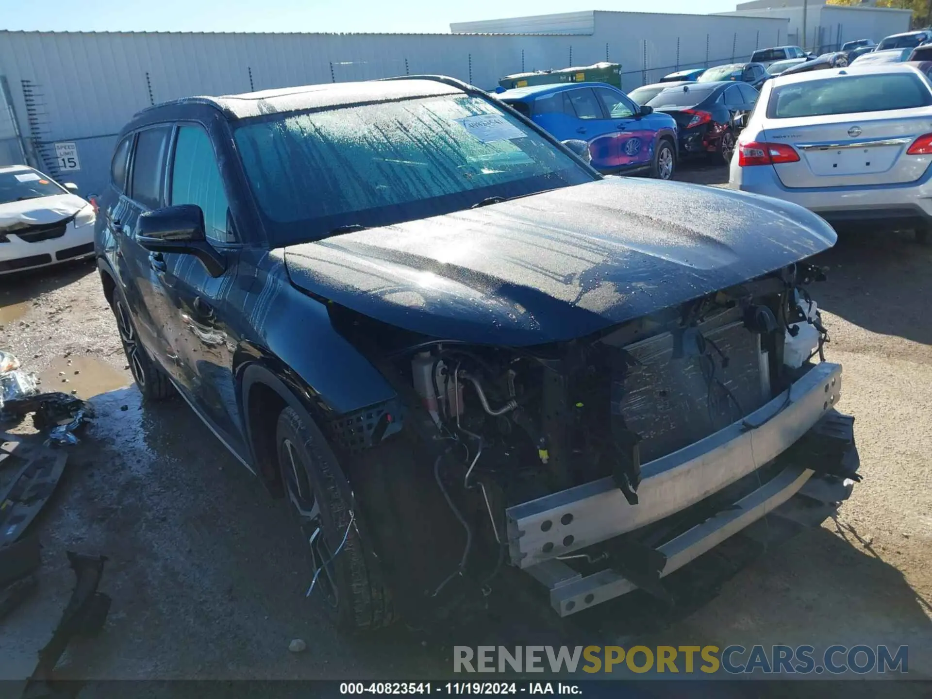 1 Photograph of a damaged car 5TDJZRBH9MS135014 TOYOTA HIGHLANDER 2021