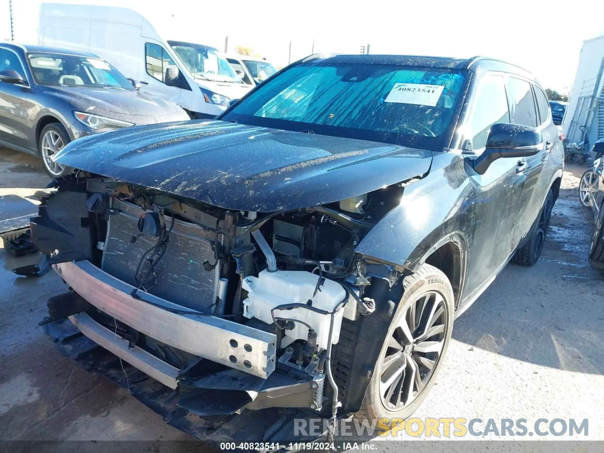 2 Photograph of a damaged car 5TDJZRBH9MS135014 TOYOTA HIGHLANDER 2021