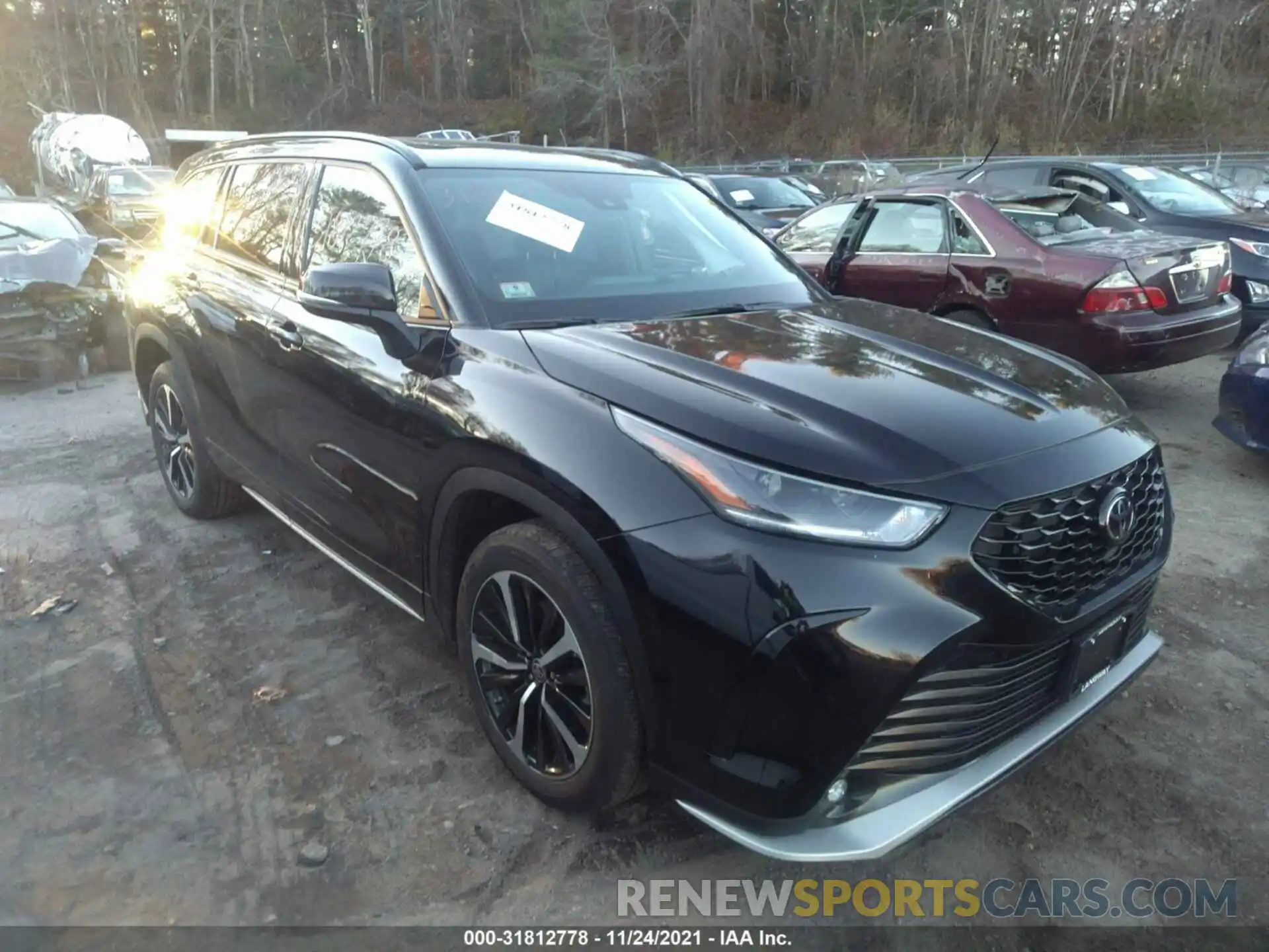 1 Photograph of a damaged car 5TDJZRBH9MS142447 TOYOTA HIGHLANDER 2021