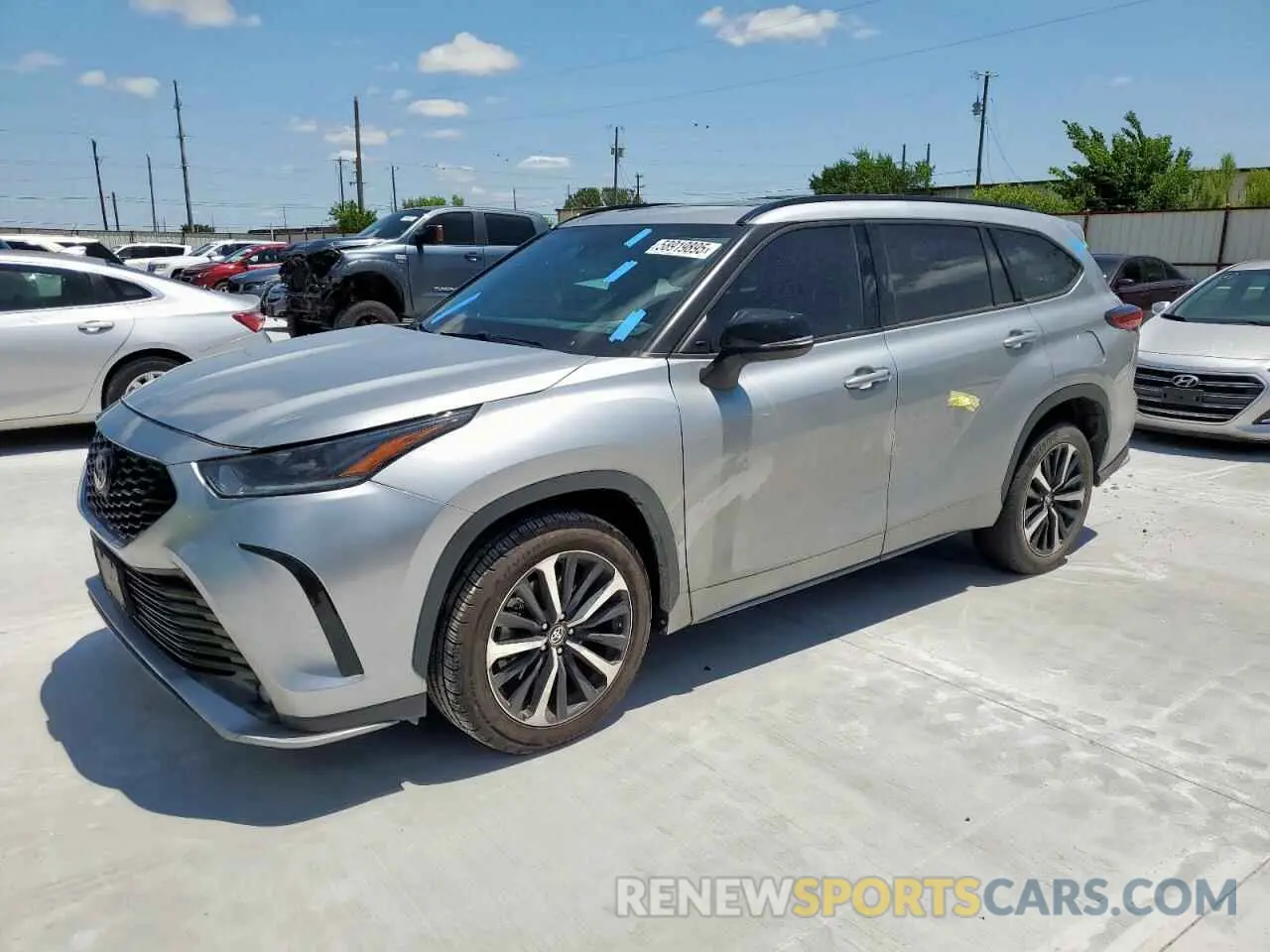 1 Photograph of a damaged car 5TDLZRAH3MS089965 TOYOTA HIGHLANDER 2021