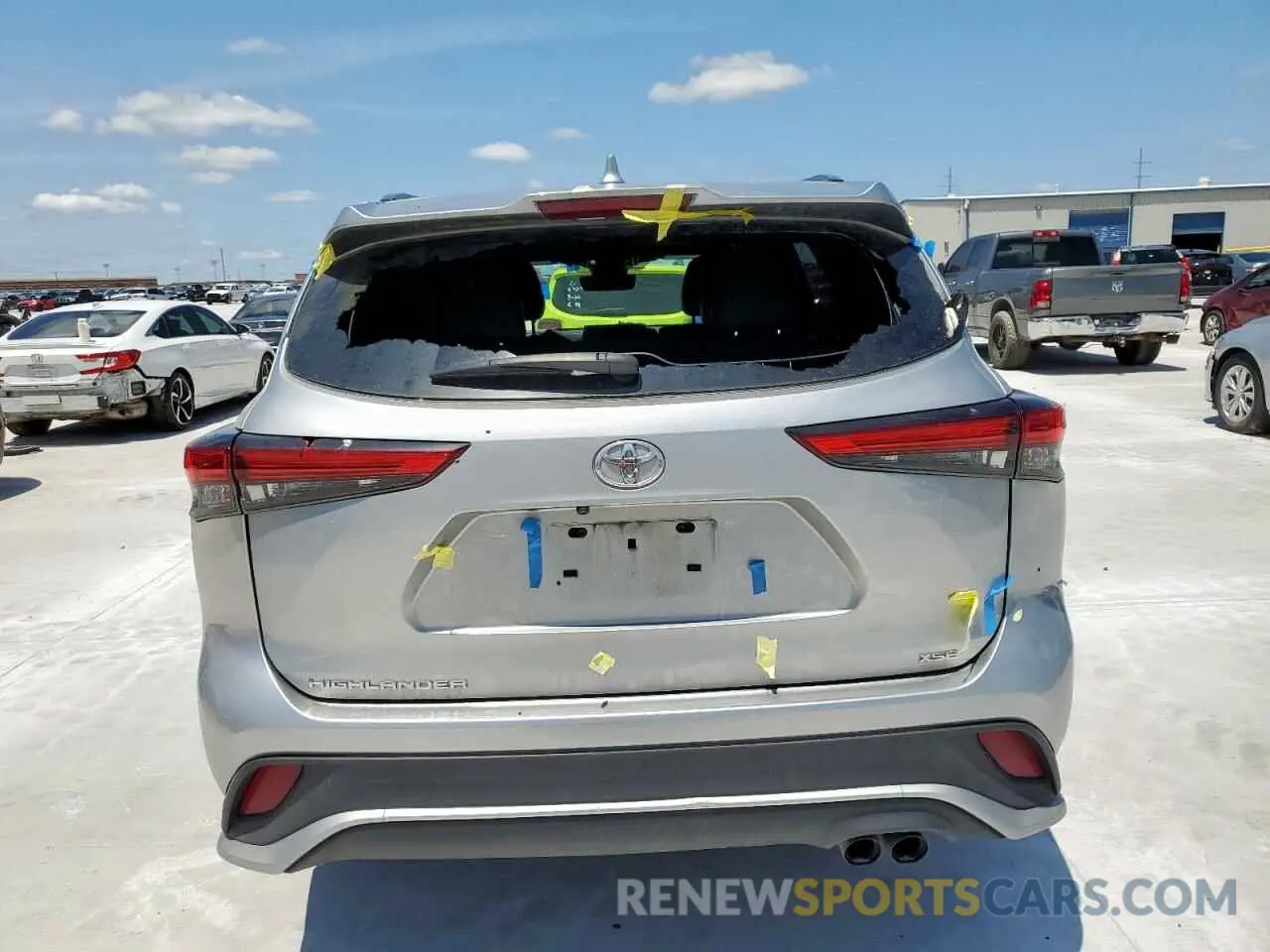6 Photograph of a damaged car 5TDLZRAH3MS089965 TOYOTA HIGHLANDER 2021