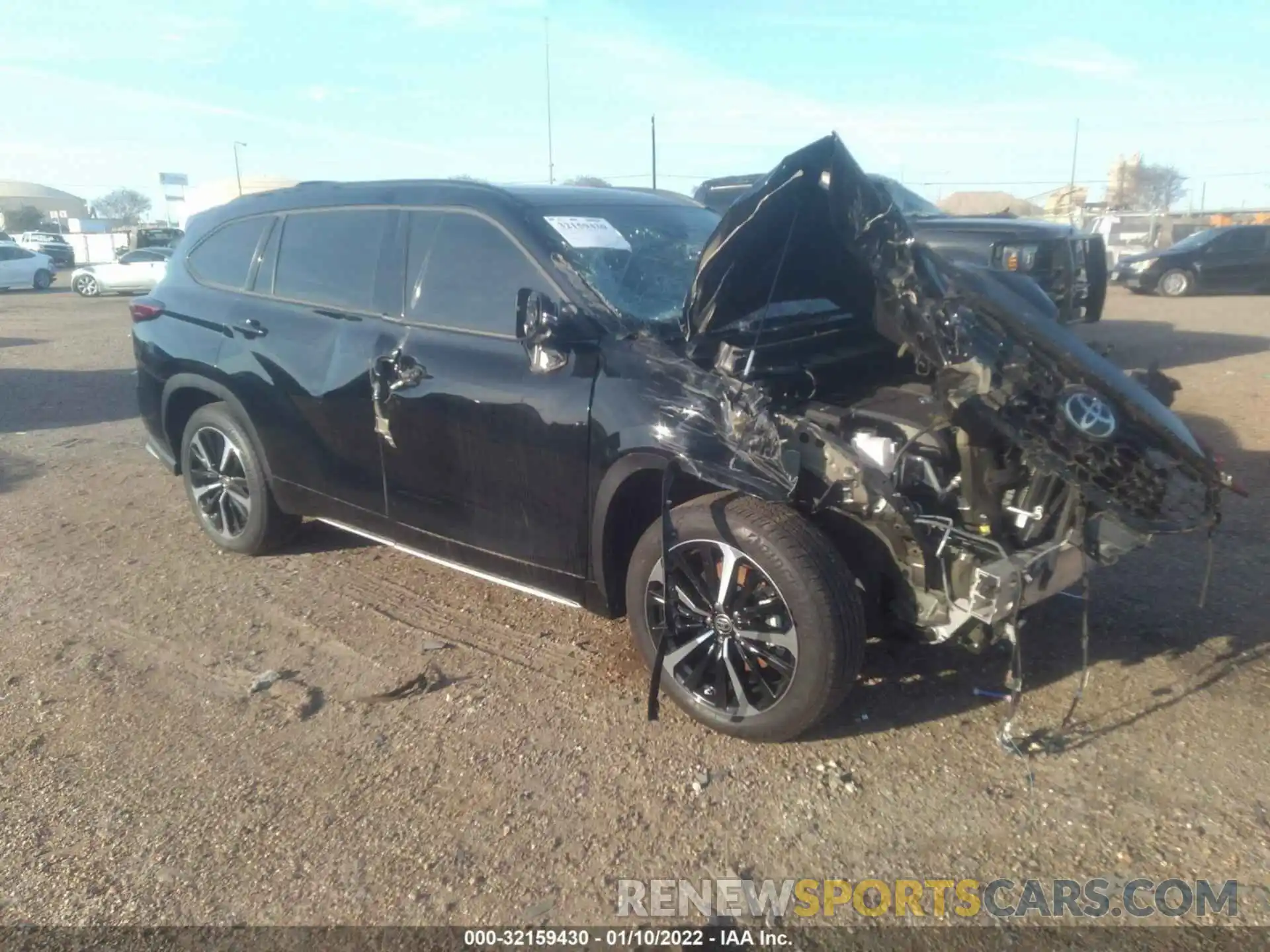 1 Photograph of a damaged car 5TDLZRAH4MS043755 TOYOTA HIGHLANDER 2021