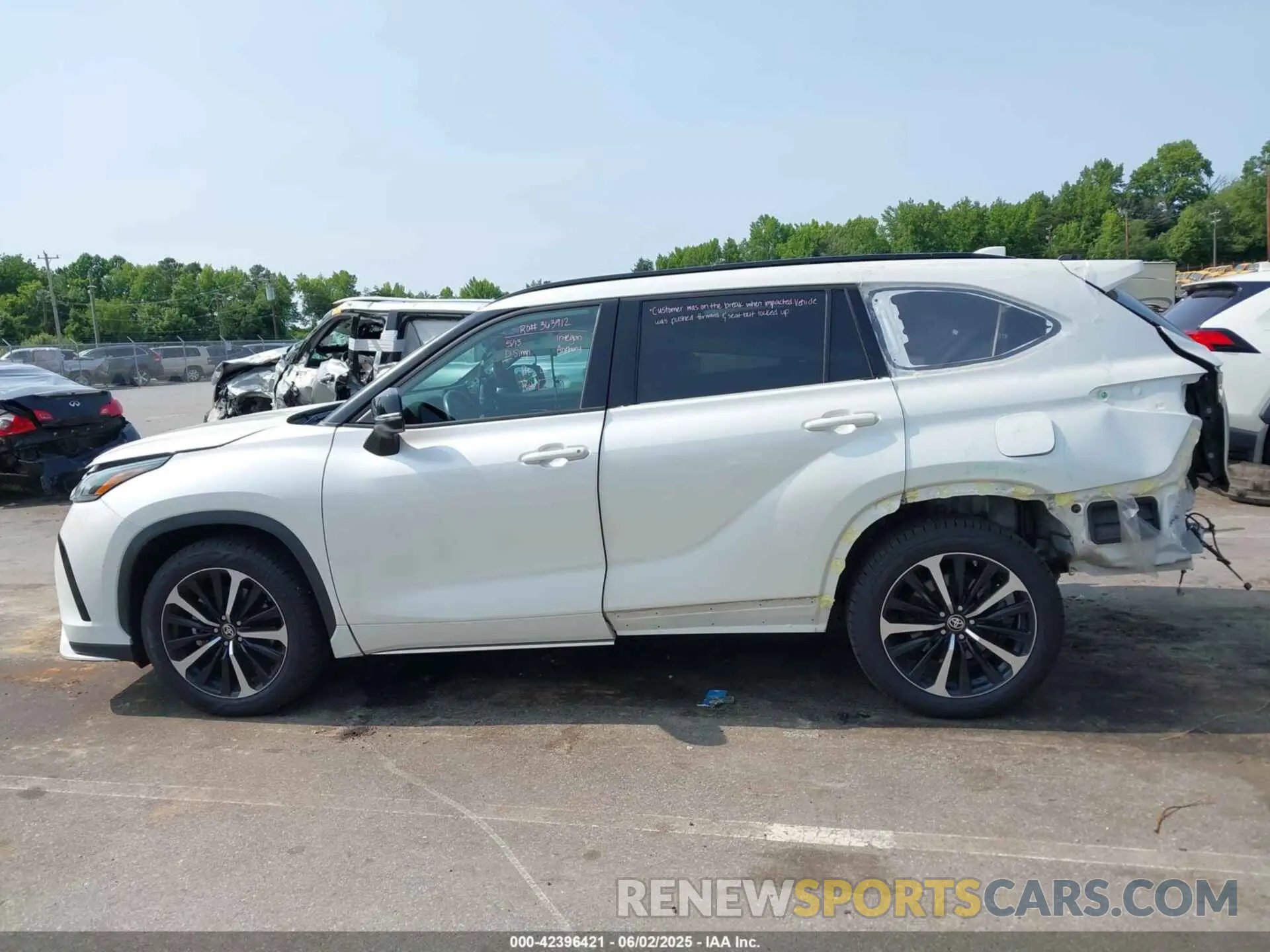 15 Photograph of a damaged car 5TDLZRAH7MS046617 TOYOTA HIGHLANDER 2021