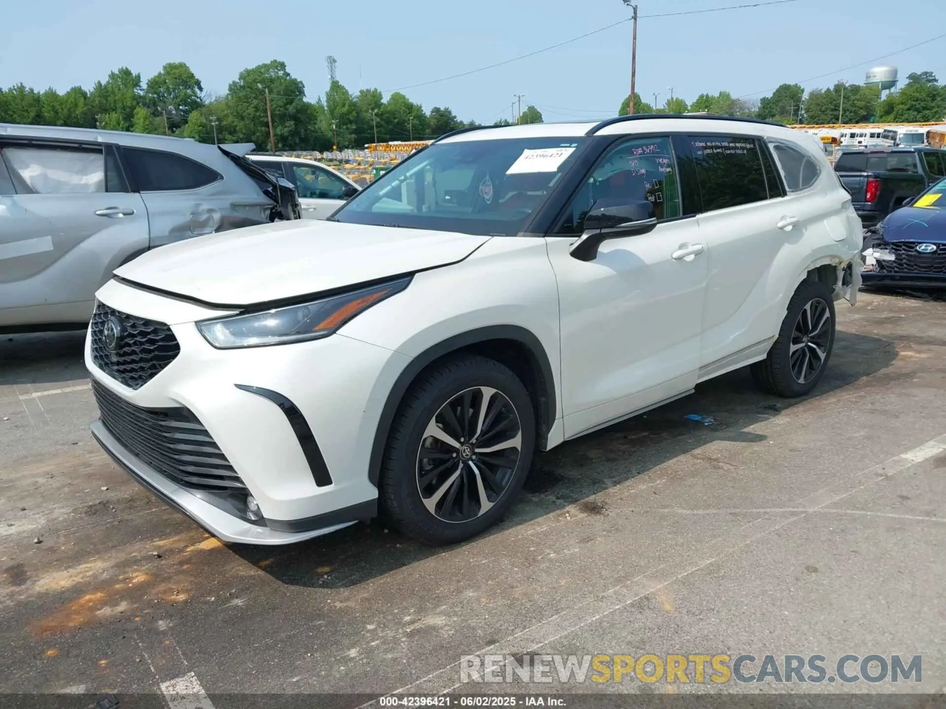 2 Photograph of a damaged car 5TDLZRAH7MS046617 TOYOTA HIGHLANDER 2021