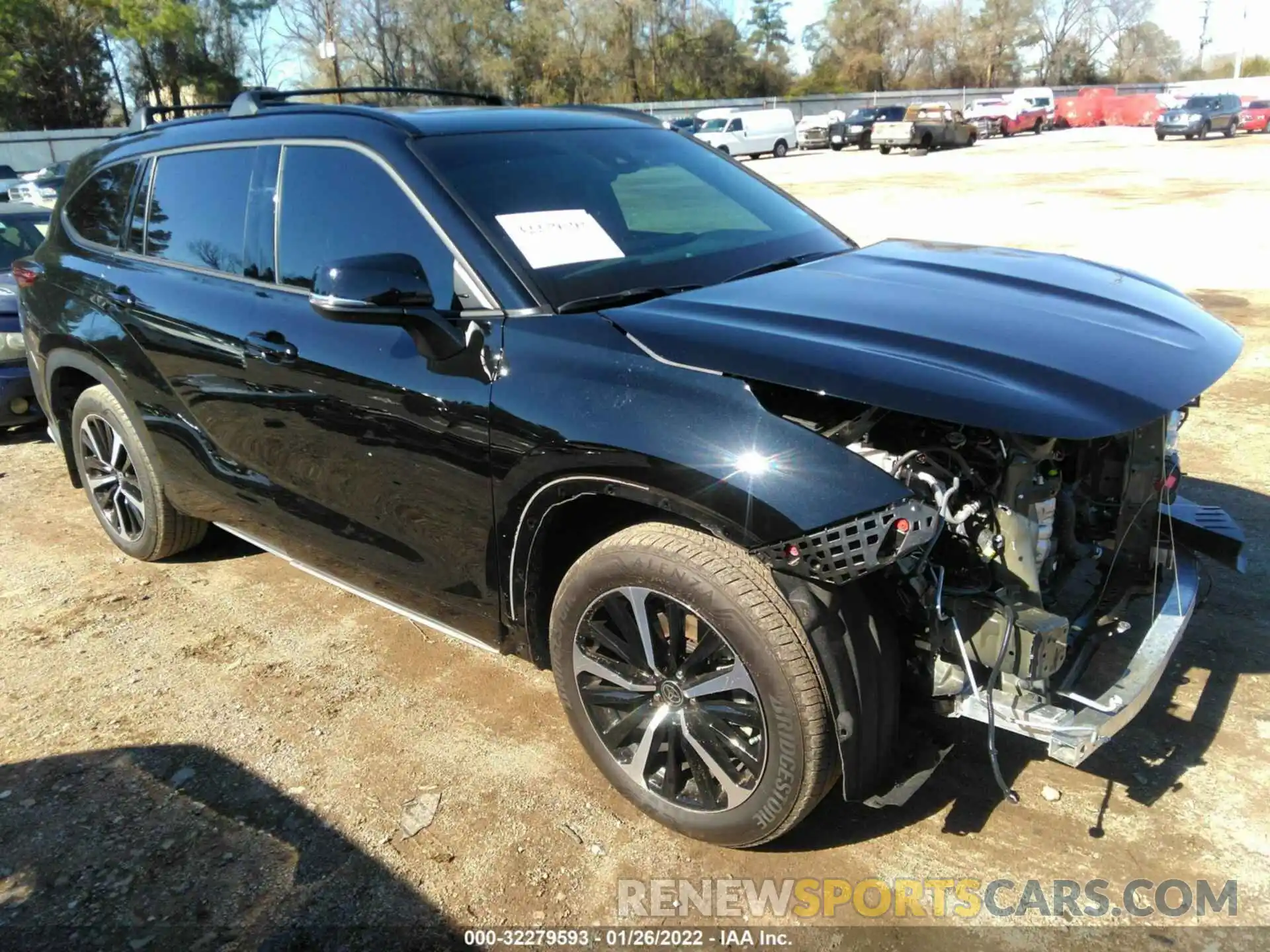 1 Photograph of a damaged car 5TDLZRAH9MS082177 TOYOTA HIGHLANDER 2021