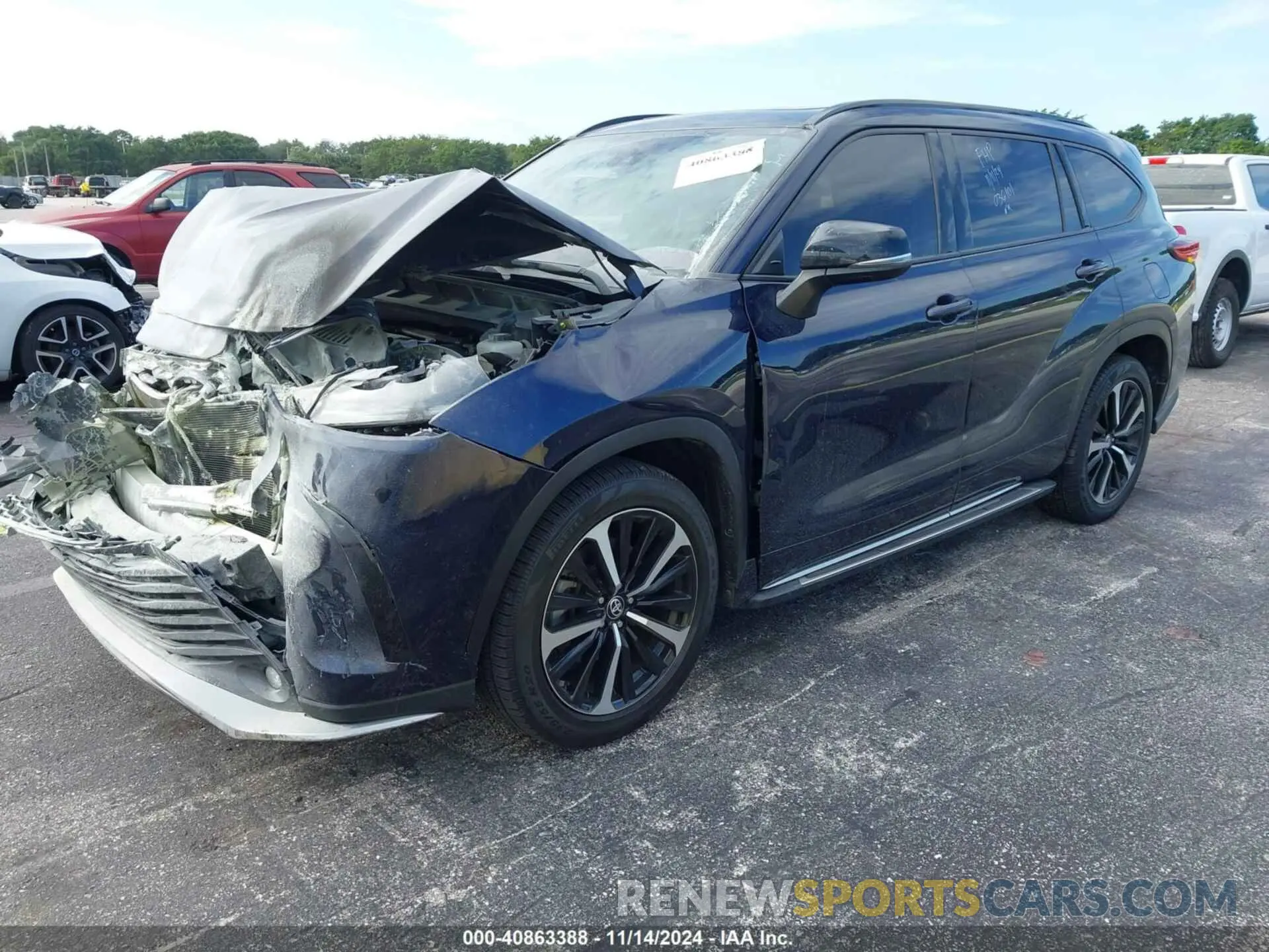 2 Photograph of a damaged car 5TDLZRAHXMS036101 TOYOTA HIGHLANDER 2021