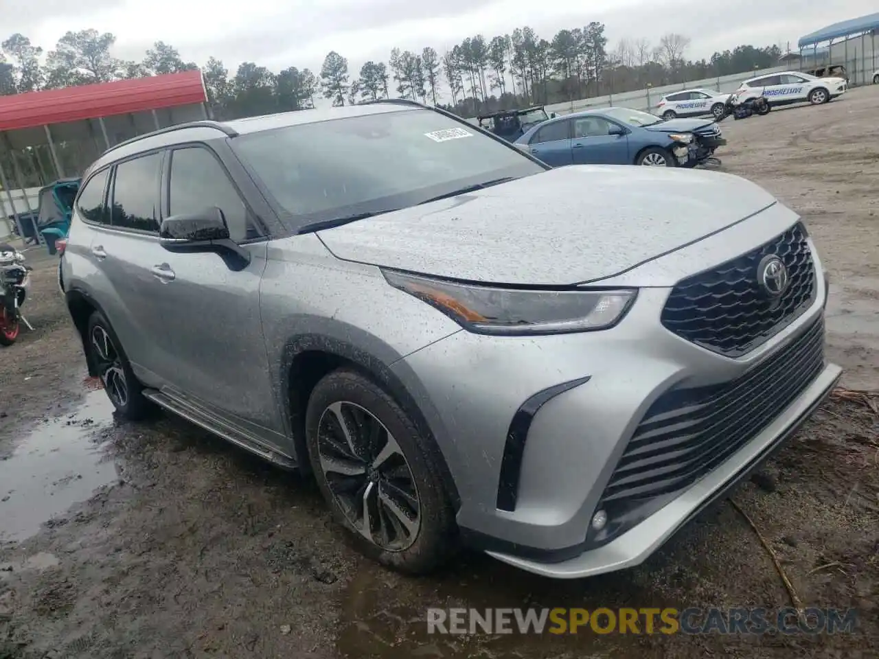 1 Photograph of a damaged car 5TDLZRBH0MS080106 TOYOTA HIGHLANDER 2021