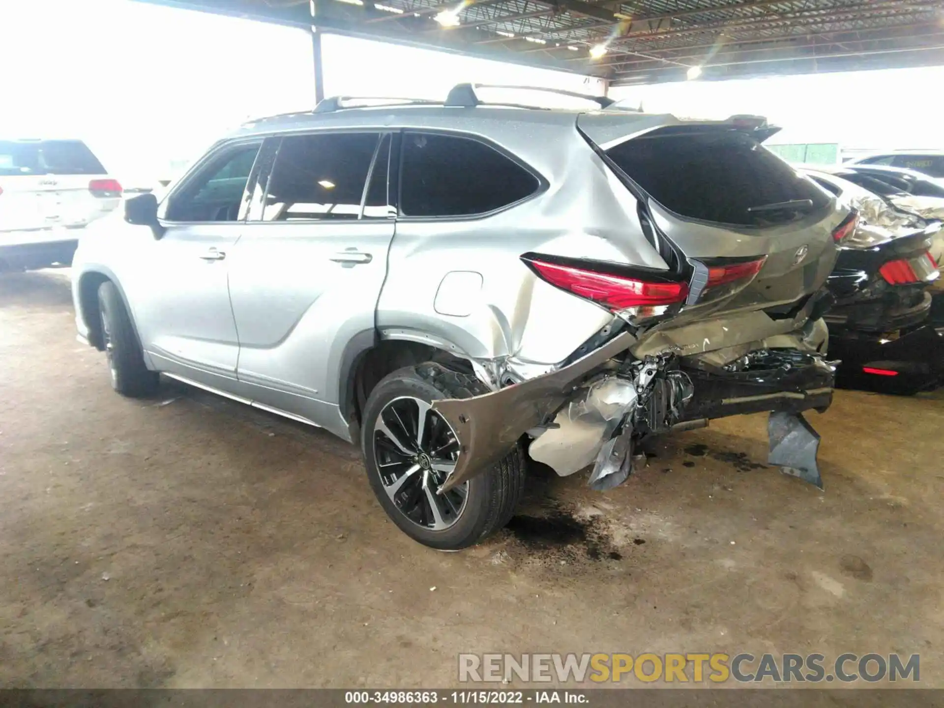 3 Photograph of a damaged car 5TDLZRBH0MS146086 TOYOTA HIGHLANDER 2021