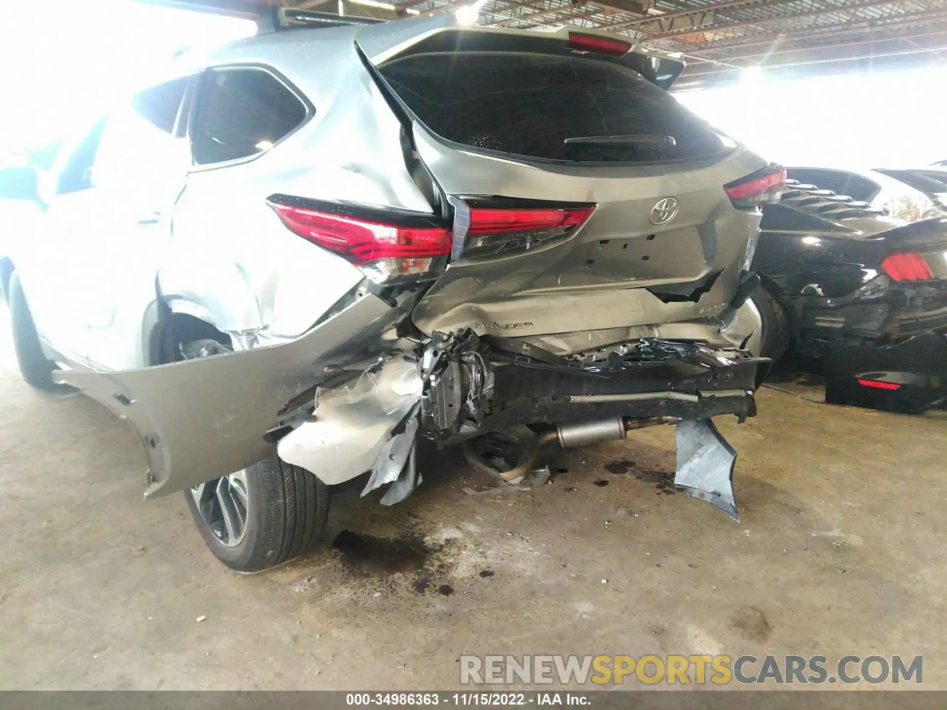 6 Photograph of a damaged car 5TDLZRBH0MS146086 TOYOTA HIGHLANDER 2021