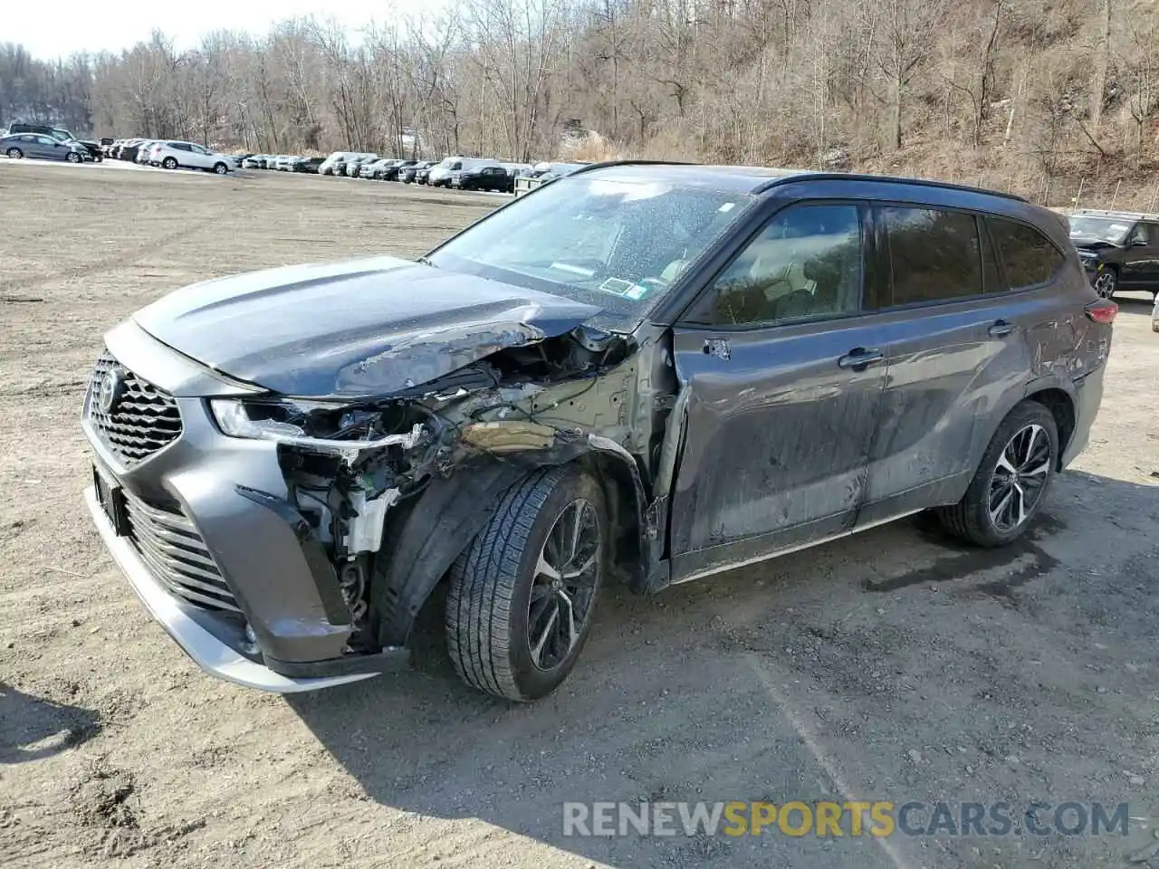 1 Photograph of a damaged car 5TDLZRBH1MS079983 TOYOTA HIGHLANDER 2021