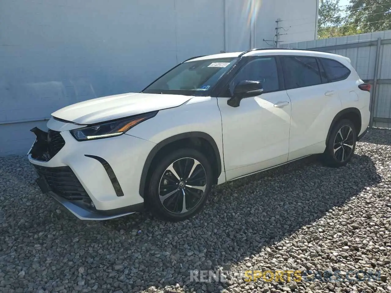 1 Photograph of a damaged car 5TDLZRBH1MS092751 TOYOTA HIGHLANDER 2021