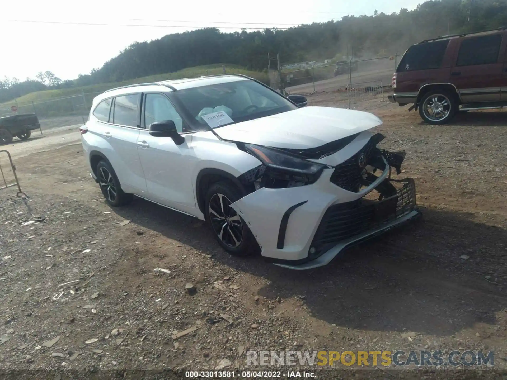 1 Photograph of a damaged car 5TDLZRBH2MS093519 TOYOTA HIGHLANDER 2021