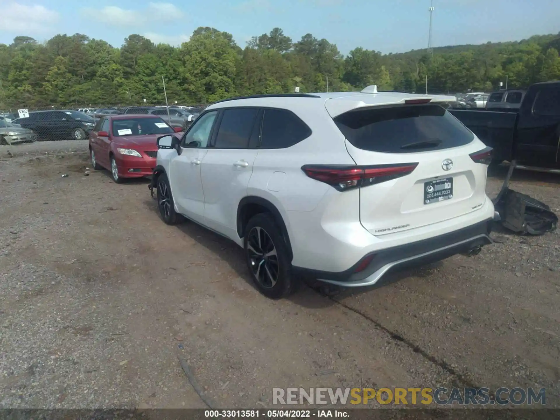 3 Photograph of a damaged car 5TDLZRBH2MS093519 TOYOTA HIGHLANDER 2021