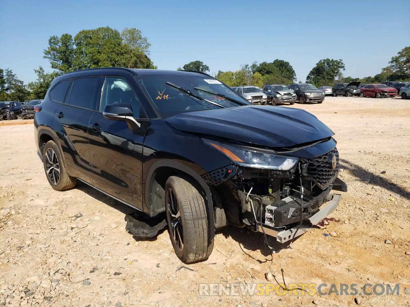 1 Photograph of a damaged car 5TDLZRBH4MS071392 TOYOTA HIGHLANDER 2021