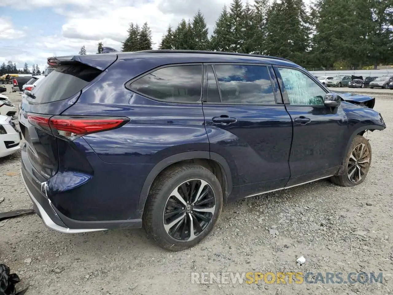 3 Photograph of a damaged car 5TDLZRBH4MS113995 TOYOTA HIGHLANDER 2021