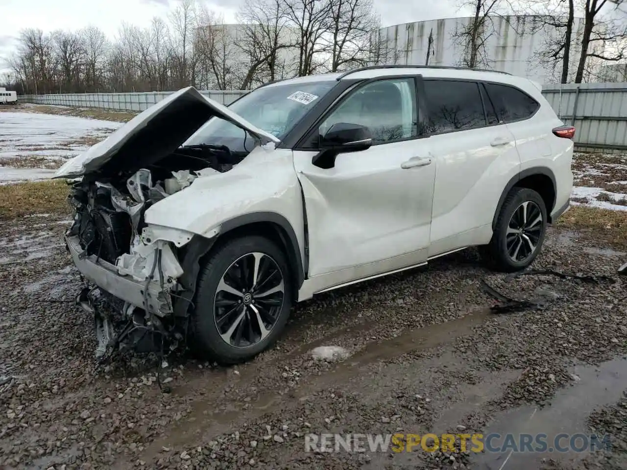 1 Photograph of a damaged car 5TDLZRBH5MS064547 TOYOTA HIGHLANDER 2021