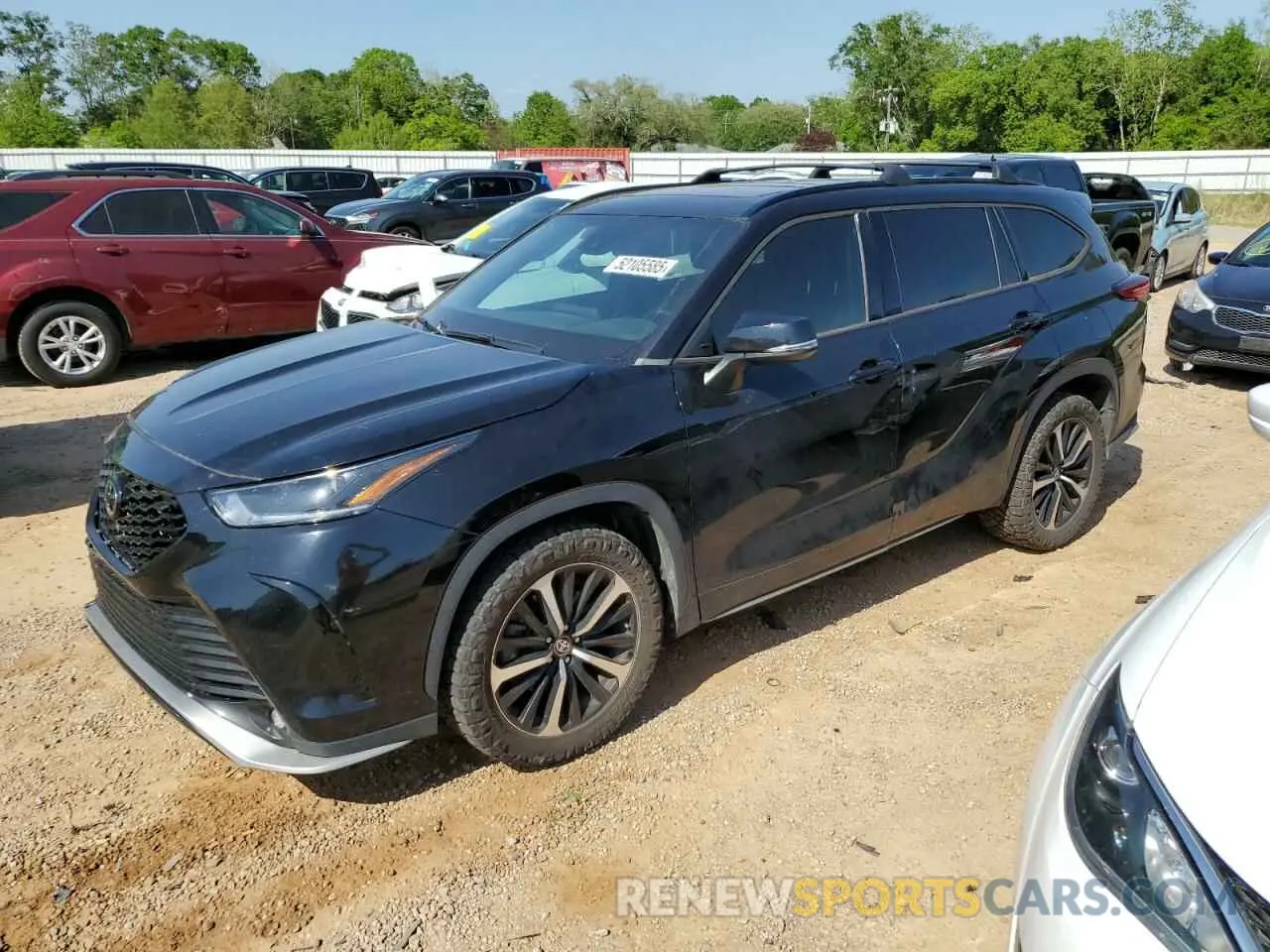 1 Photograph of a damaged car 5TDLZRBH7MS144710 TOYOTA HIGHLANDER 2021