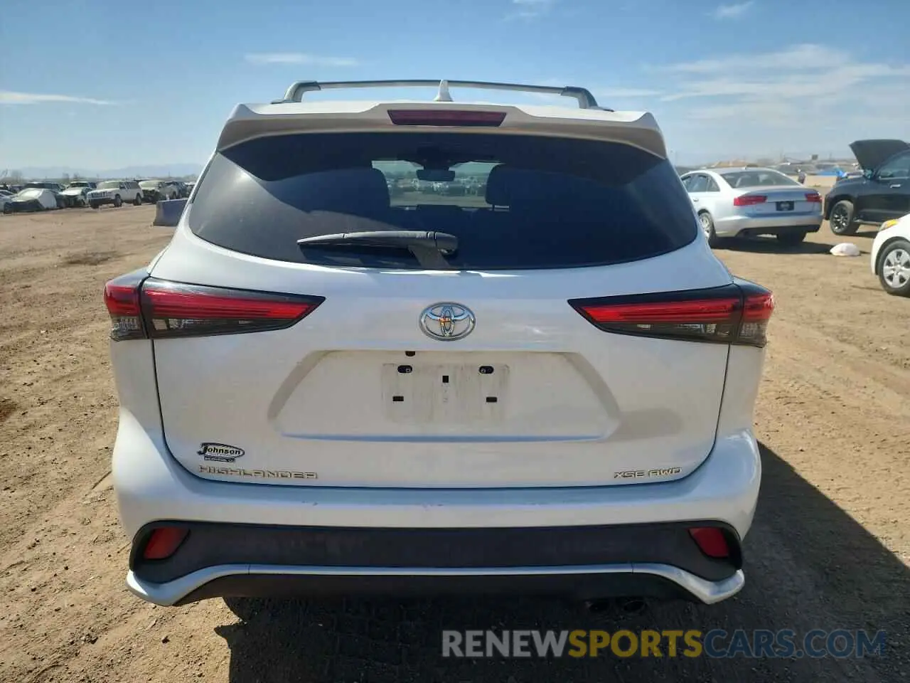 6 Photograph of a damaged car 5TDLZRBH8MS125325 TOYOTA HIGHLANDER 2021