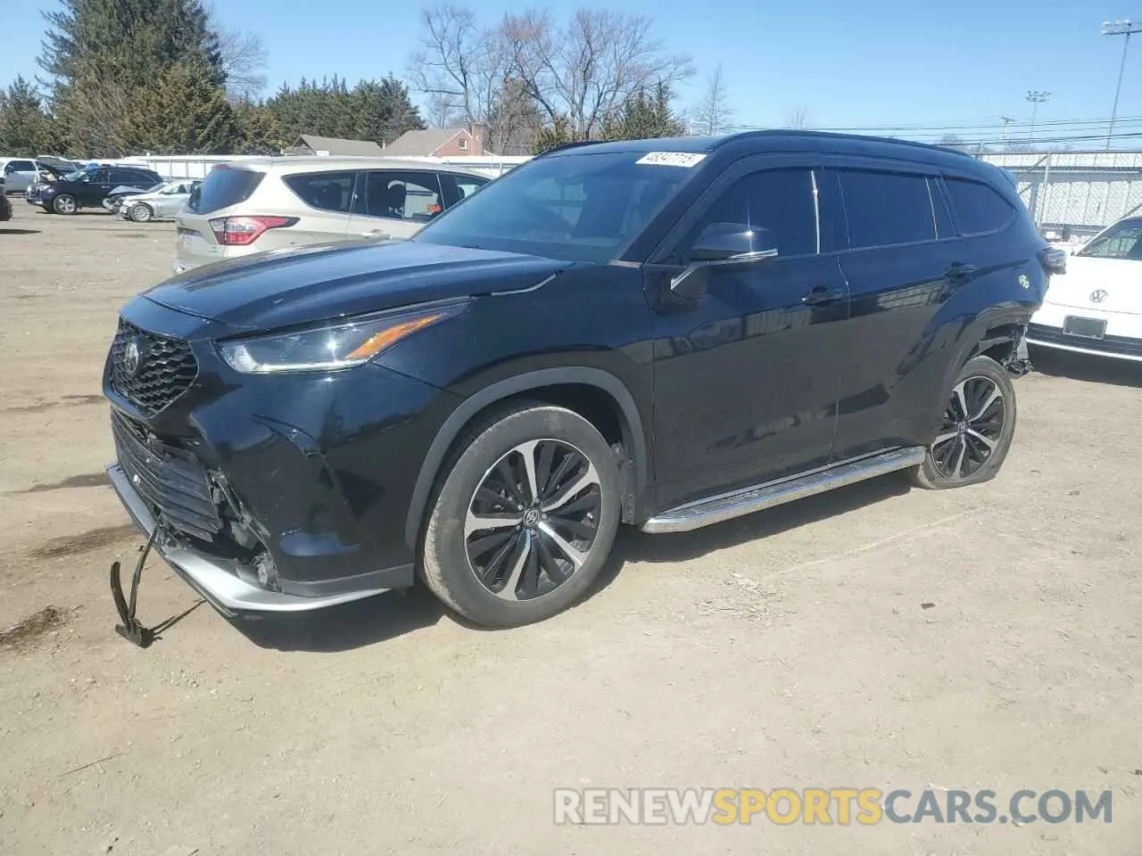 1 Photograph of a damaged car 5TDLZRBH9MS062204 TOYOTA HIGHLANDER 2021