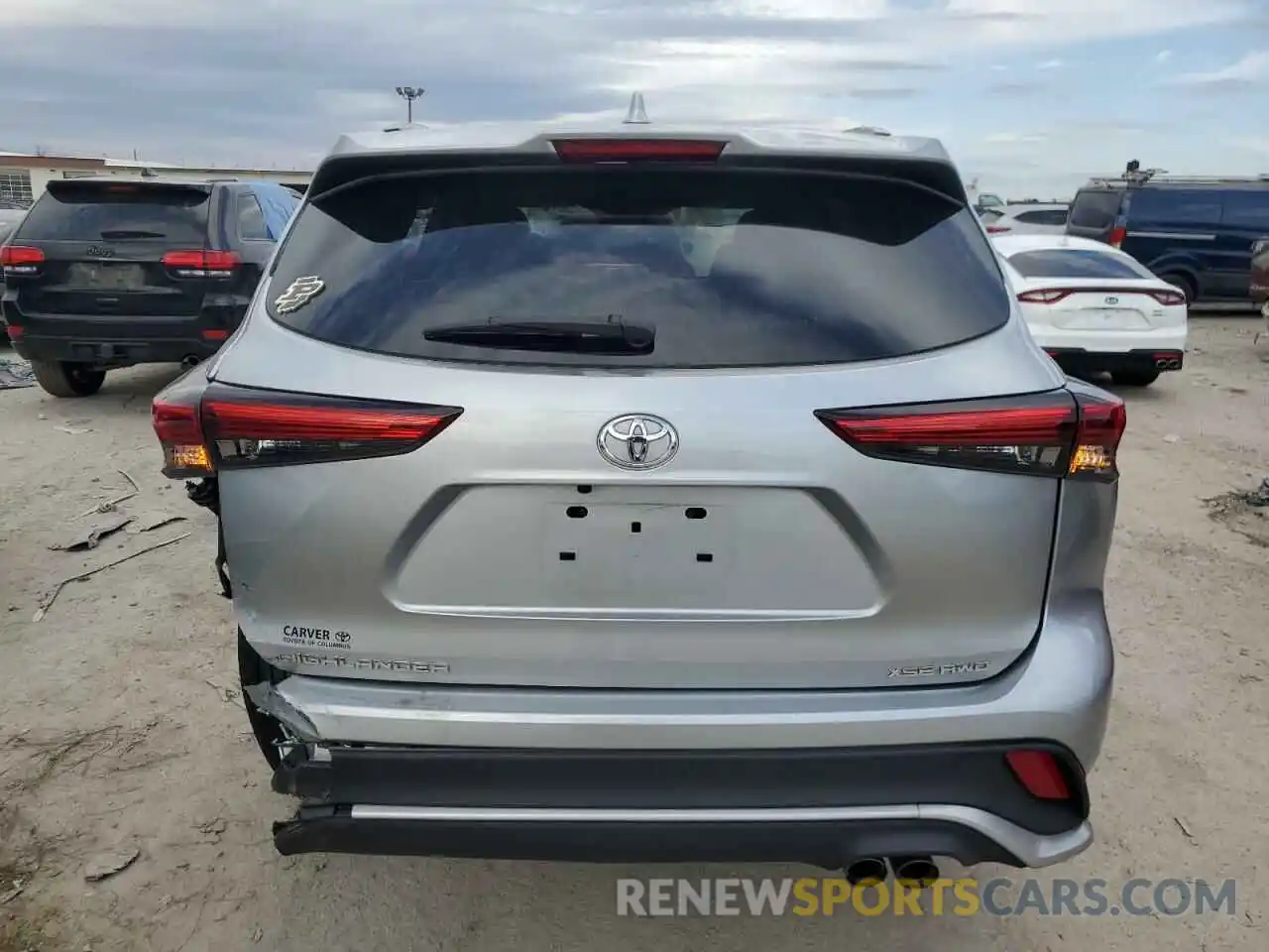 6 Photograph of a damaged car 5TDLZRBH9MS067919 TOYOTA HIGHLANDER 2021