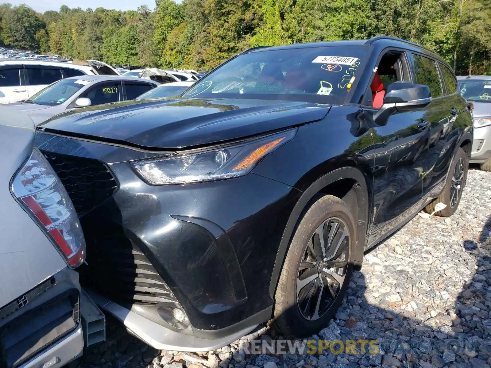 2 Photograph of a damaged car 5TDLZRBH9MS132140 TOYOTA HIGHLANDER 2021