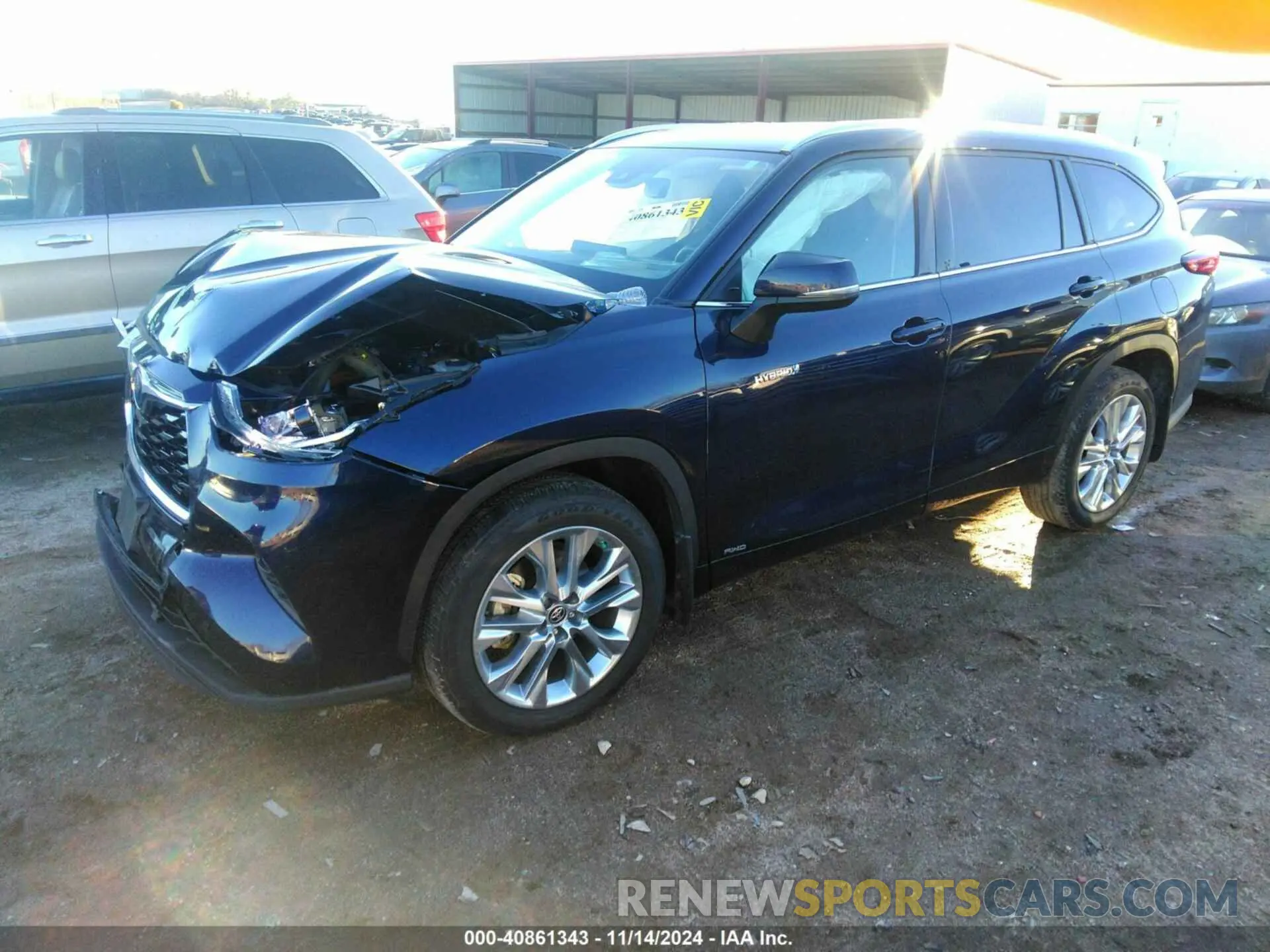 2 Photograph of a damaged car 5TDXBRCH0MS523357 TOYOTA HIGHLANDER 2021