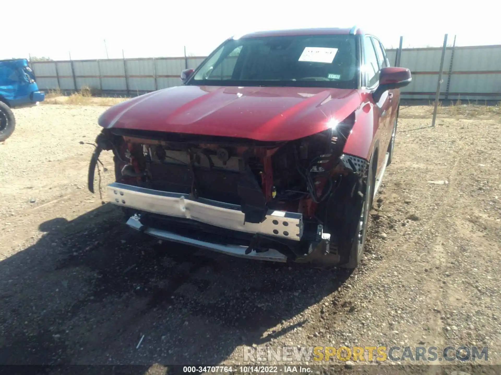 6 Photograph of a damaged car 5TDXBRCH1MS017634 TOYOTA HIGHLANDER 2021