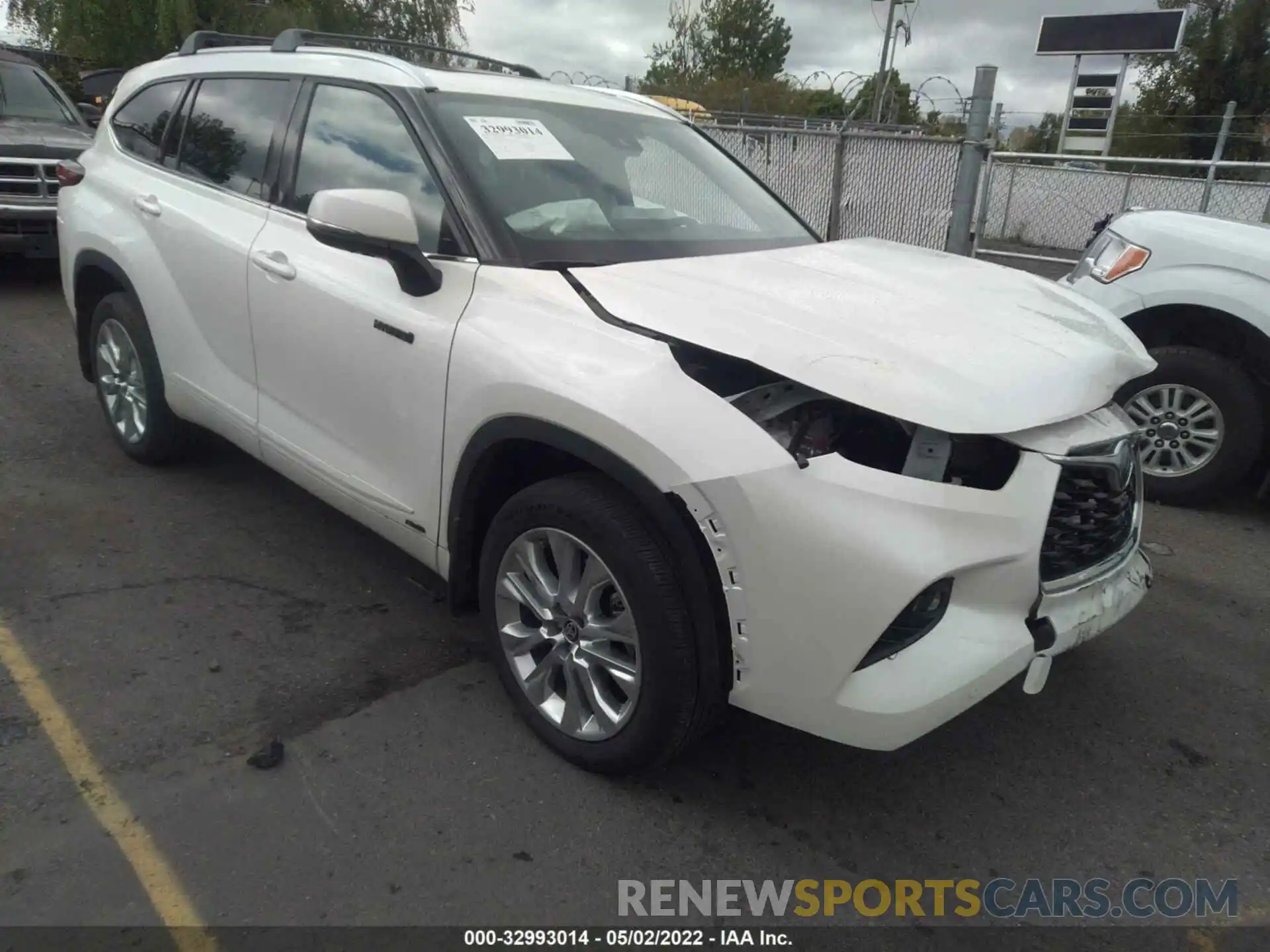 1 Photograph of a damaged car 5TDXBRCH1MS020677 TOYOTA HIGHLANDER 2021