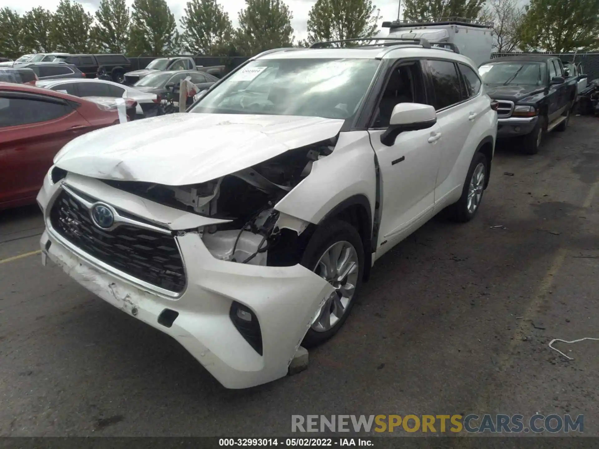 2 Photograph of a damaged car 5TDXBRCH1MS020677 TOYOTA HIGHLANDER 2021