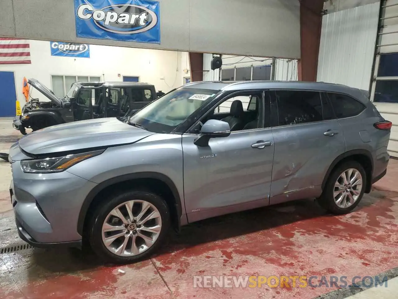 1 Photograph of a damaged car 5TDXBRCH2MS029078 TOYOTA HIGHLANDER 2021