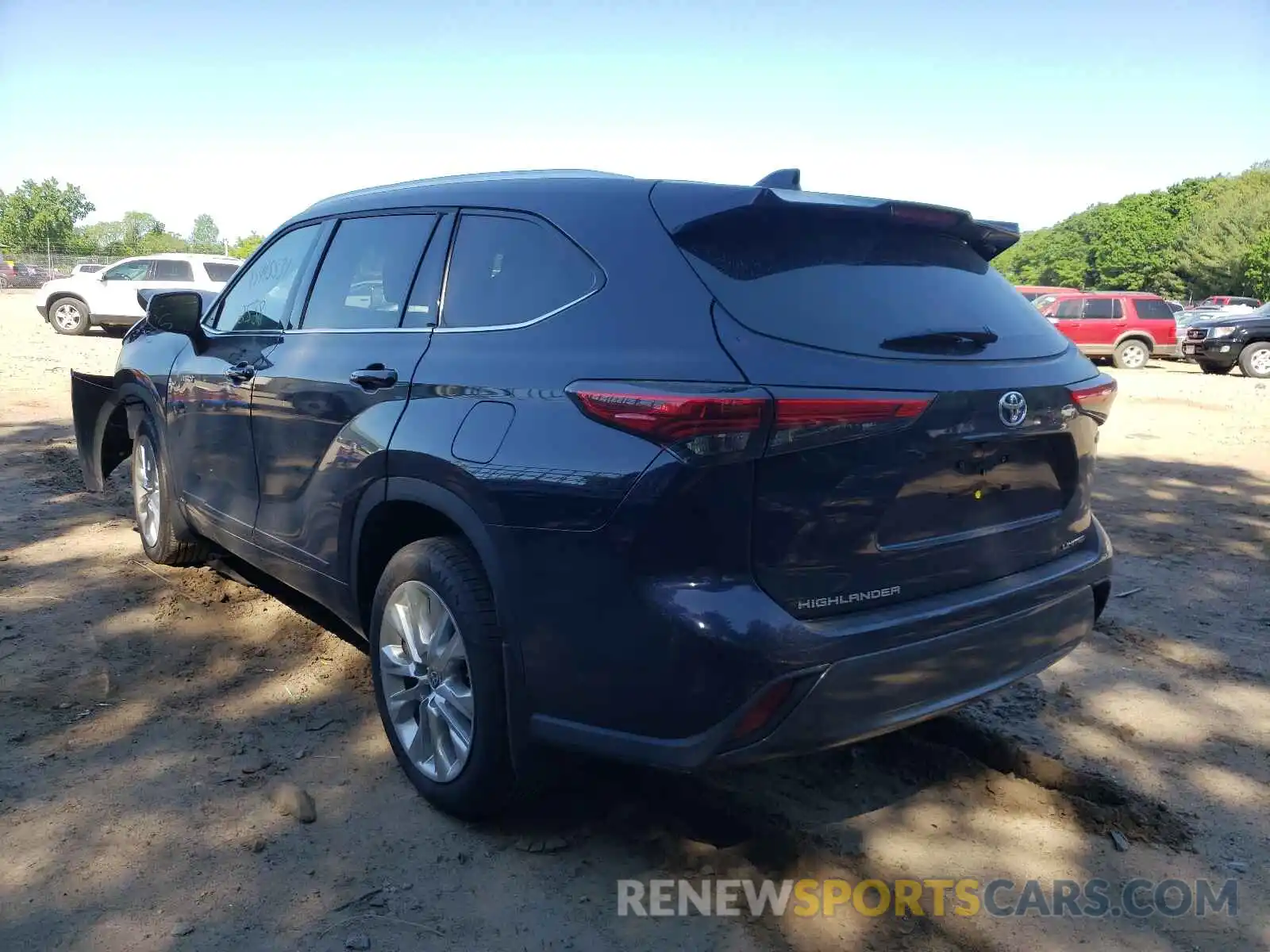 3 Photograph of a damaged car 5TDXBRCH4MS017806 TOYOTA HIGHLANDER 2021