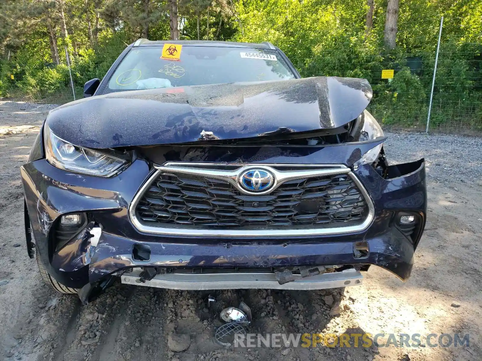 9 Photograph of a damaged car 5TDXBRCH4MS017806 TOYOTA HIGHLANDER 2021