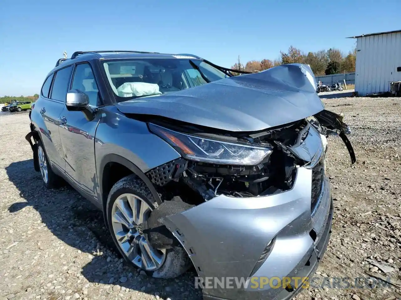 1 Photograph of a damaged car 5TDXBRCH7MS064912 TOYOTA HIGHLANDER 2021