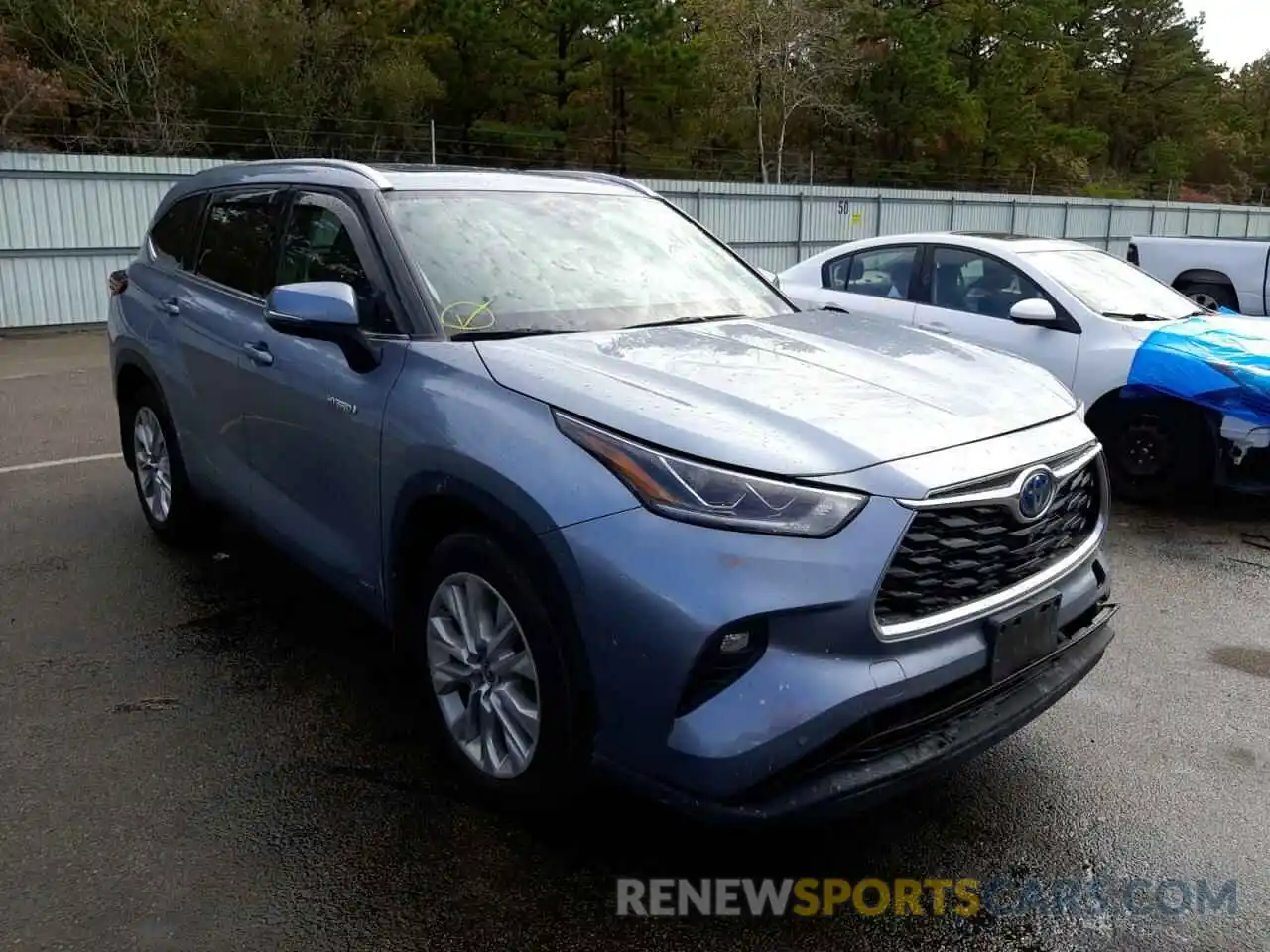 1 Photograph of a damaged car 5TDXBRCH8MS061095 TOYOTA HIGHLANDER 2021