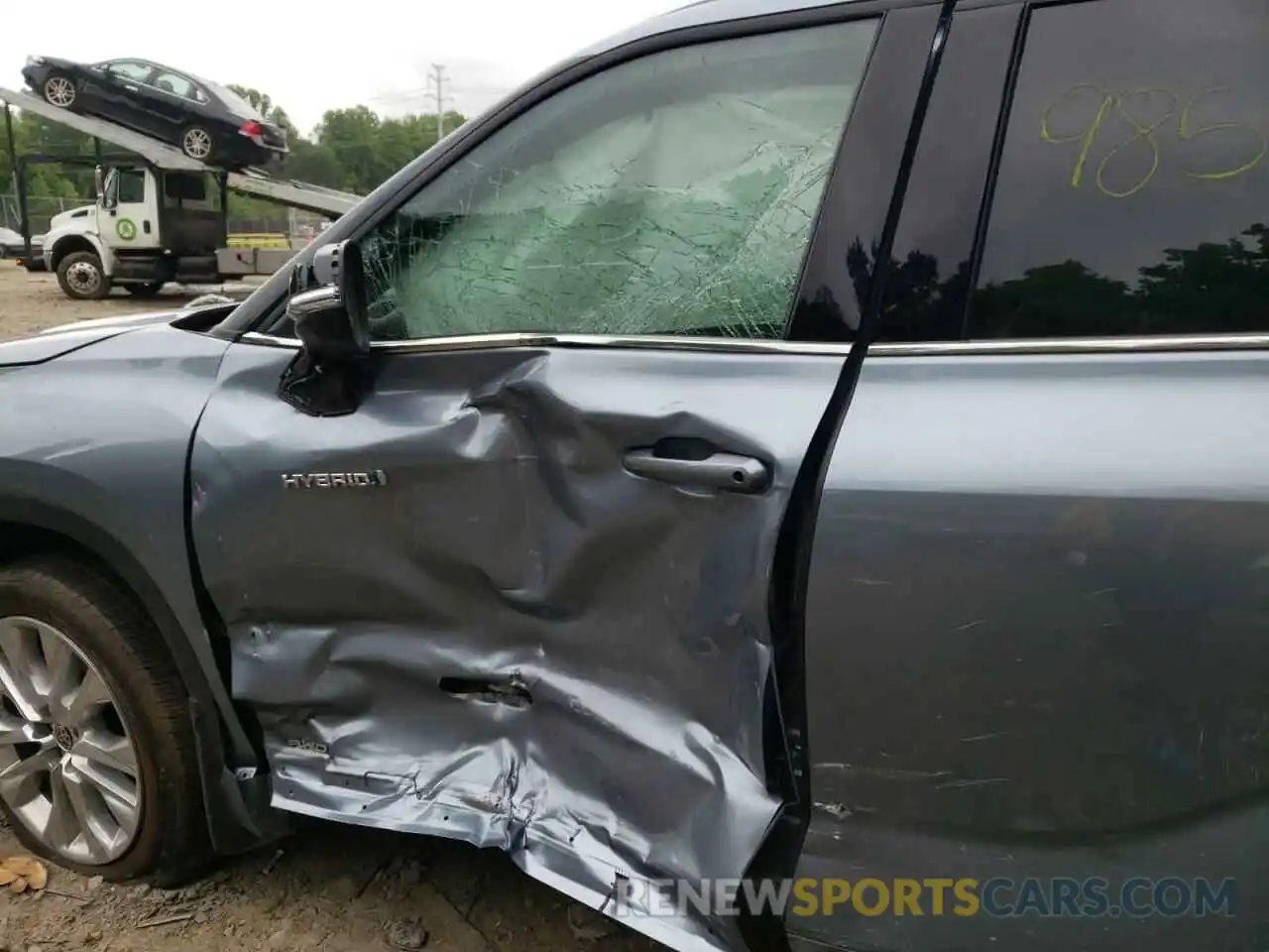 10 Photograph of a damaged car 5TDXBRCH8MS061291 TOYOTA HIGHLANDER 2021