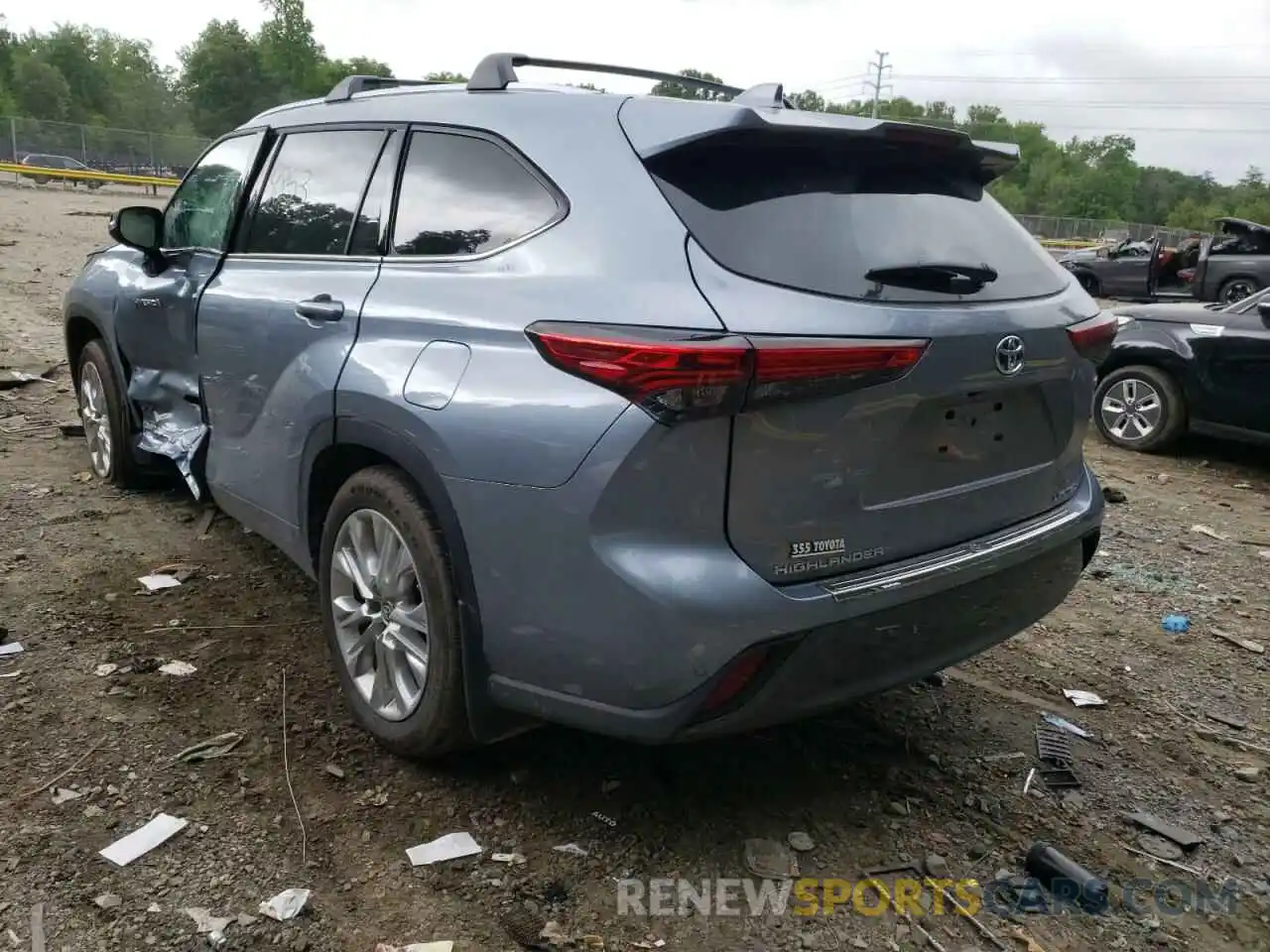 3 Photograph of a damaged car 5TDXBRCH8MS061291 TOYOTA HIGHLANDER 2021