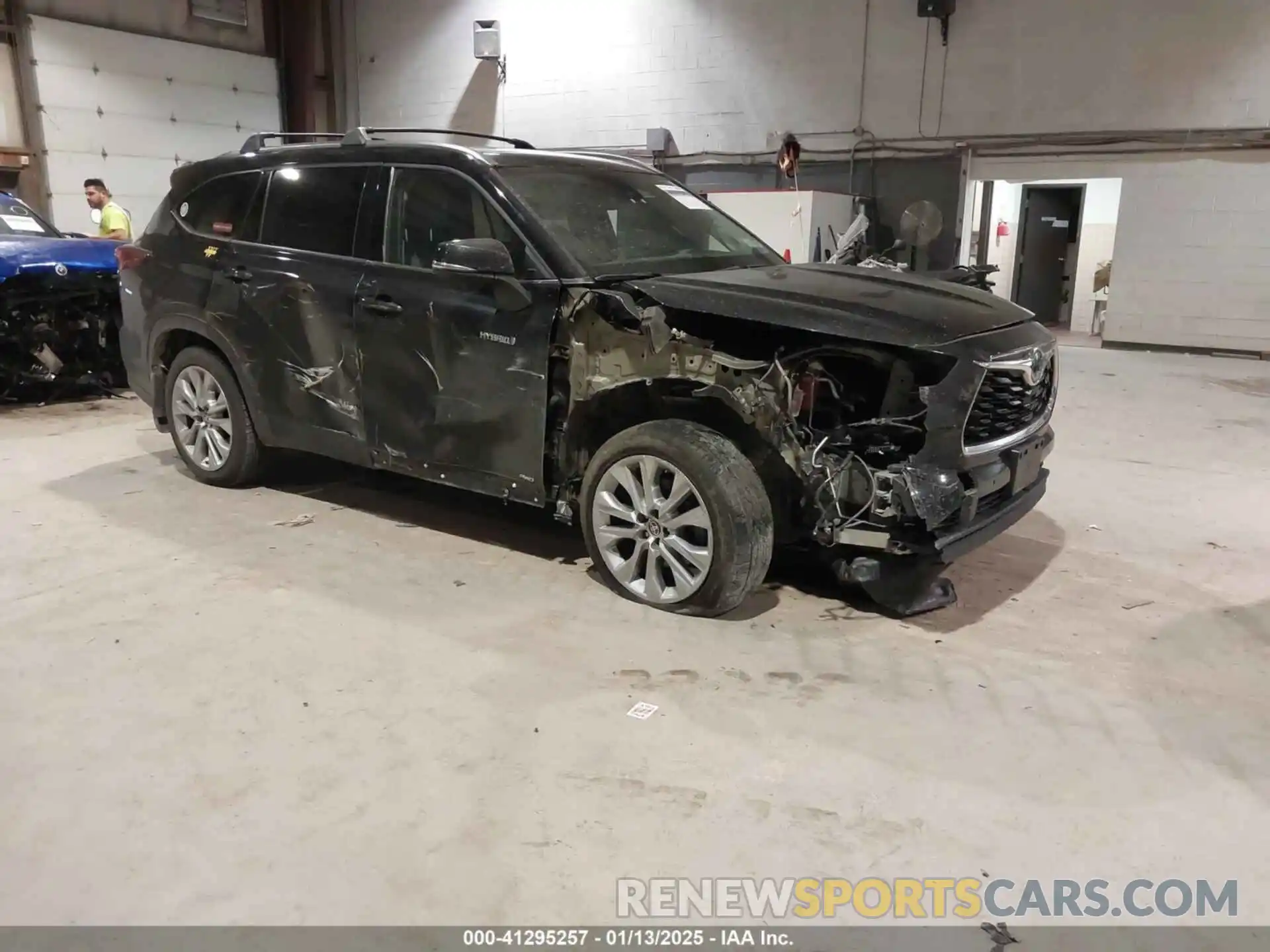 1 Photograph of a damaged car 5TDXBRCH8MS521016 TOYOTA HIGHLANDER 2021