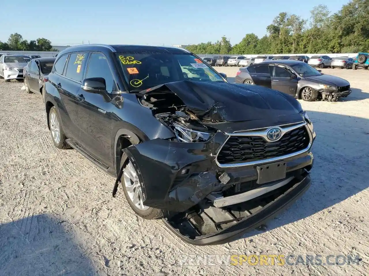 1 Photograph of a damaged car 5TDYARAH2MS005261 TOYOTA HIGHLANDER 2021