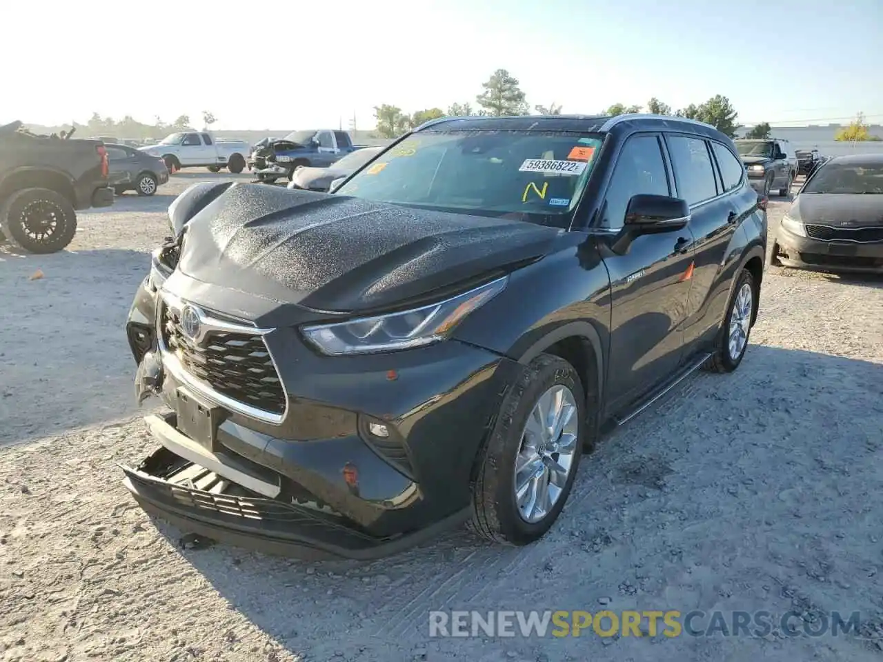 2 Photograph of a damaged car 5TDYARAH2MS005261 TOYOTA HIGHLANDER 2021