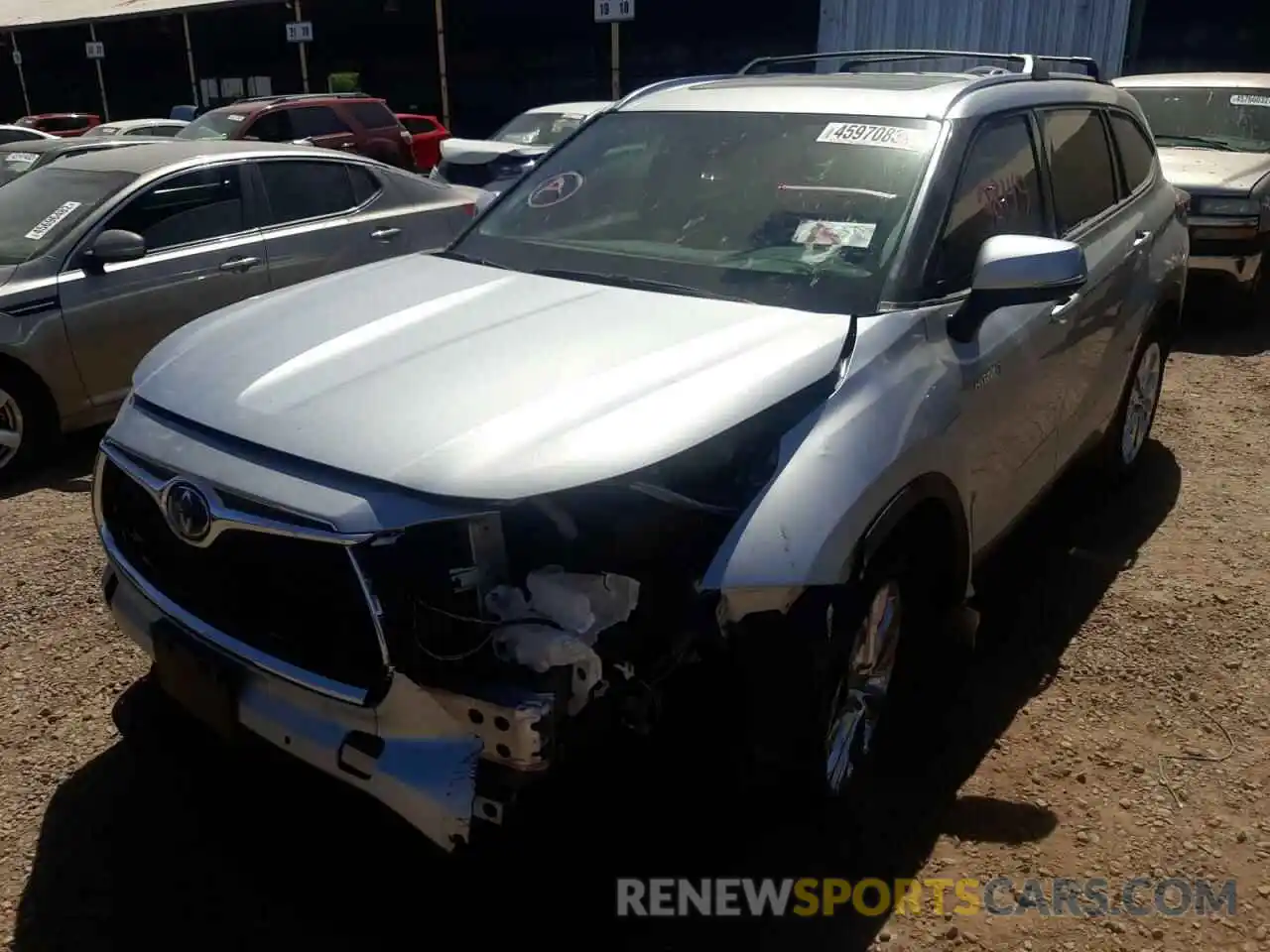 2 Photograph of a damaged car 5TDYARAH3MS005527 TOYOTA HIGHLANDER 2021