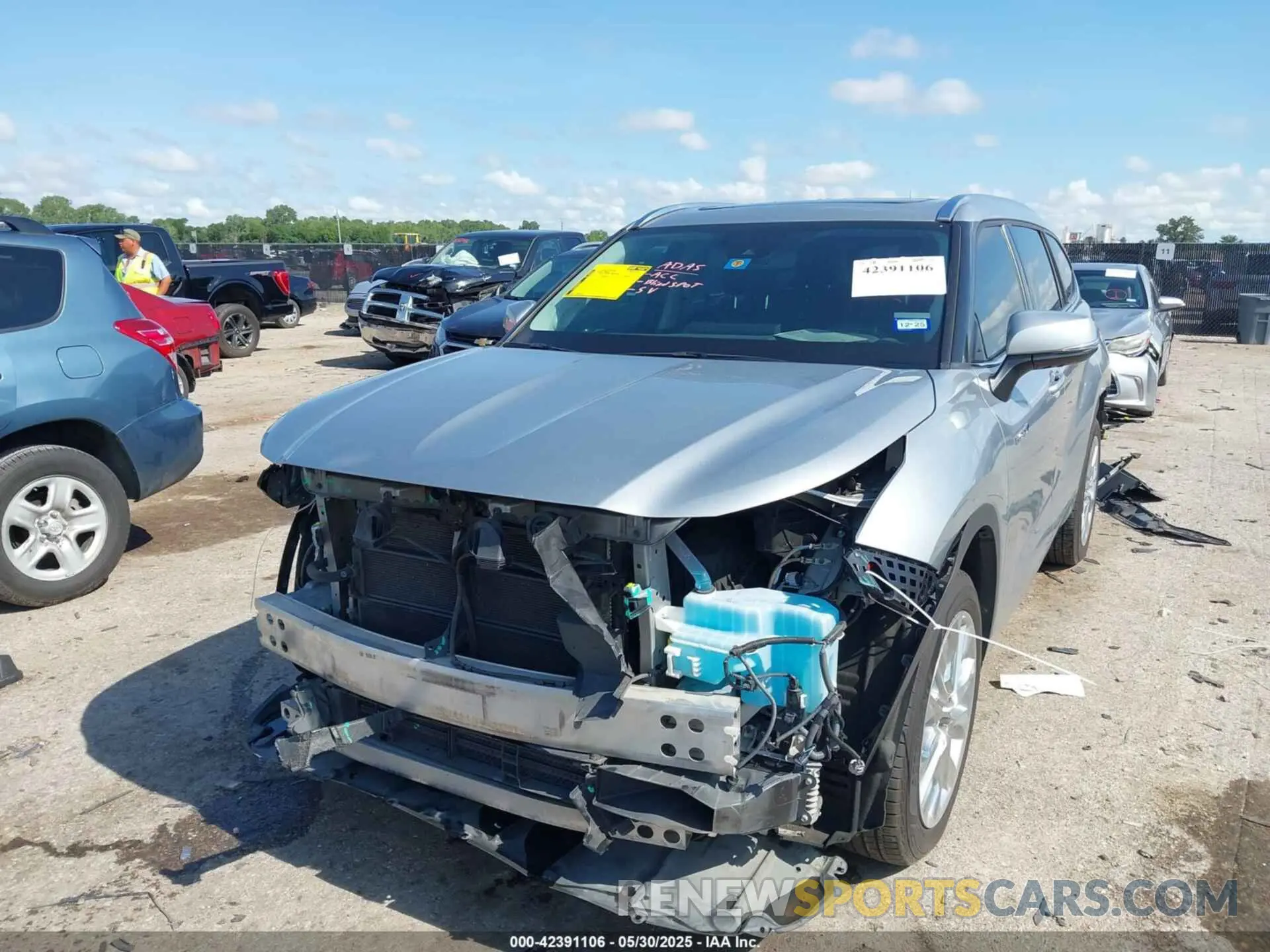 2 Photograph of a damaged car 5TDYARAH6MS006400 TOYOTA HIGHLANDER 2021