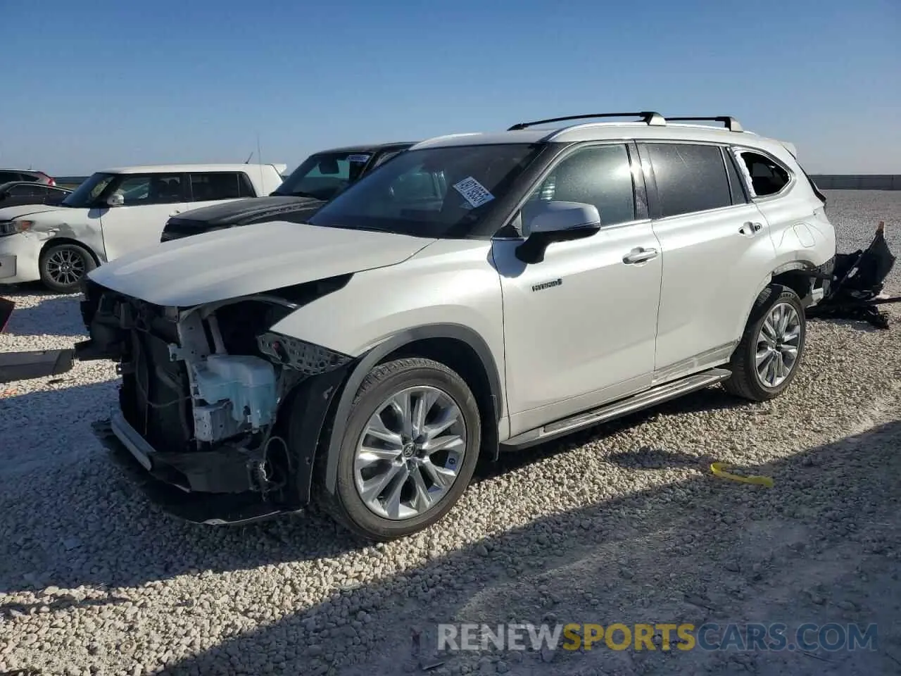 1 Photograph of a damaged car 5TDYARAH6MS505682 TOYOTA HIGHLANDER 2021