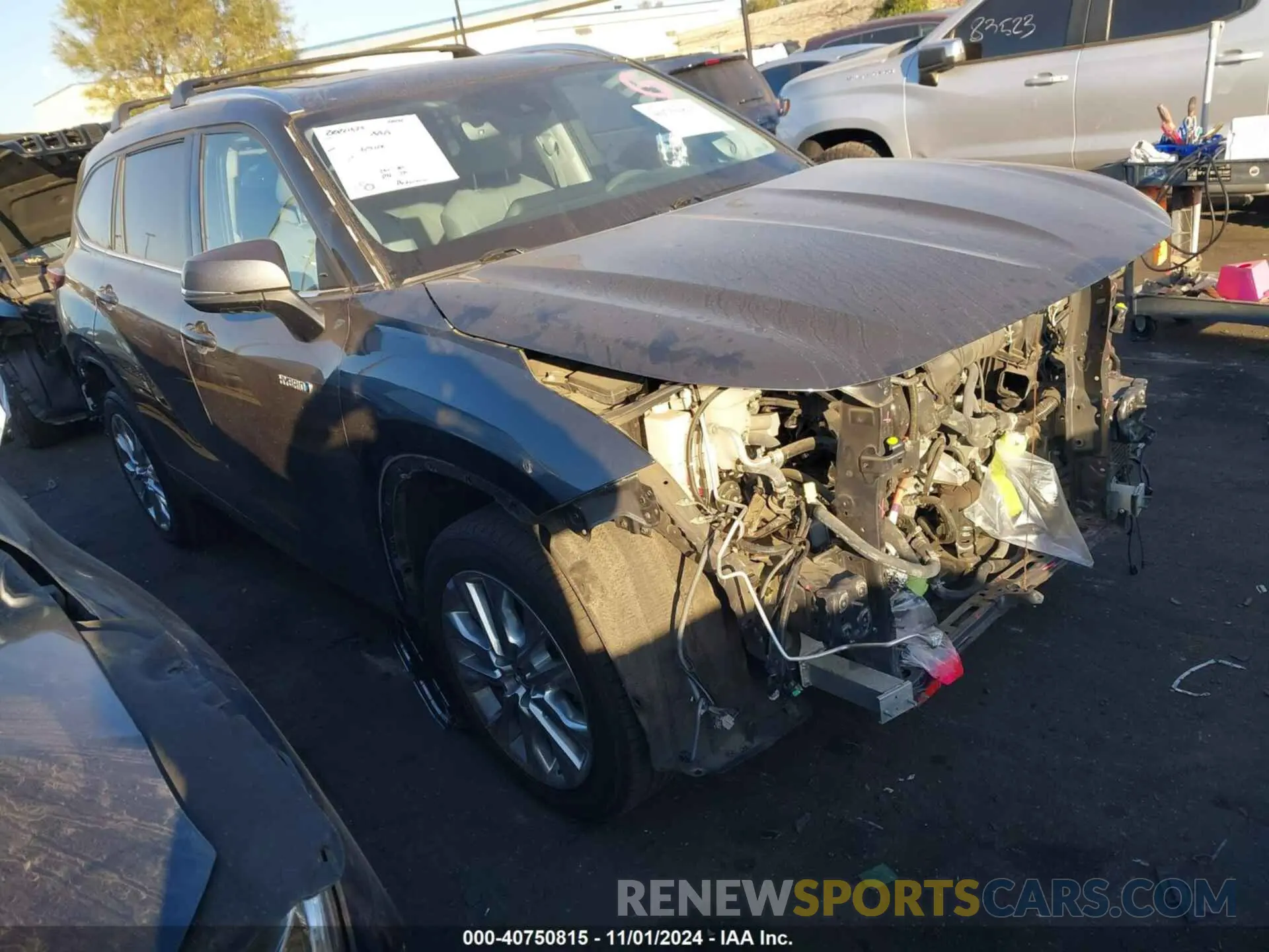 1 Photograph of a damaged car 5TDYARAH9MS007850 TOYOTA HIGHLANDER 2021