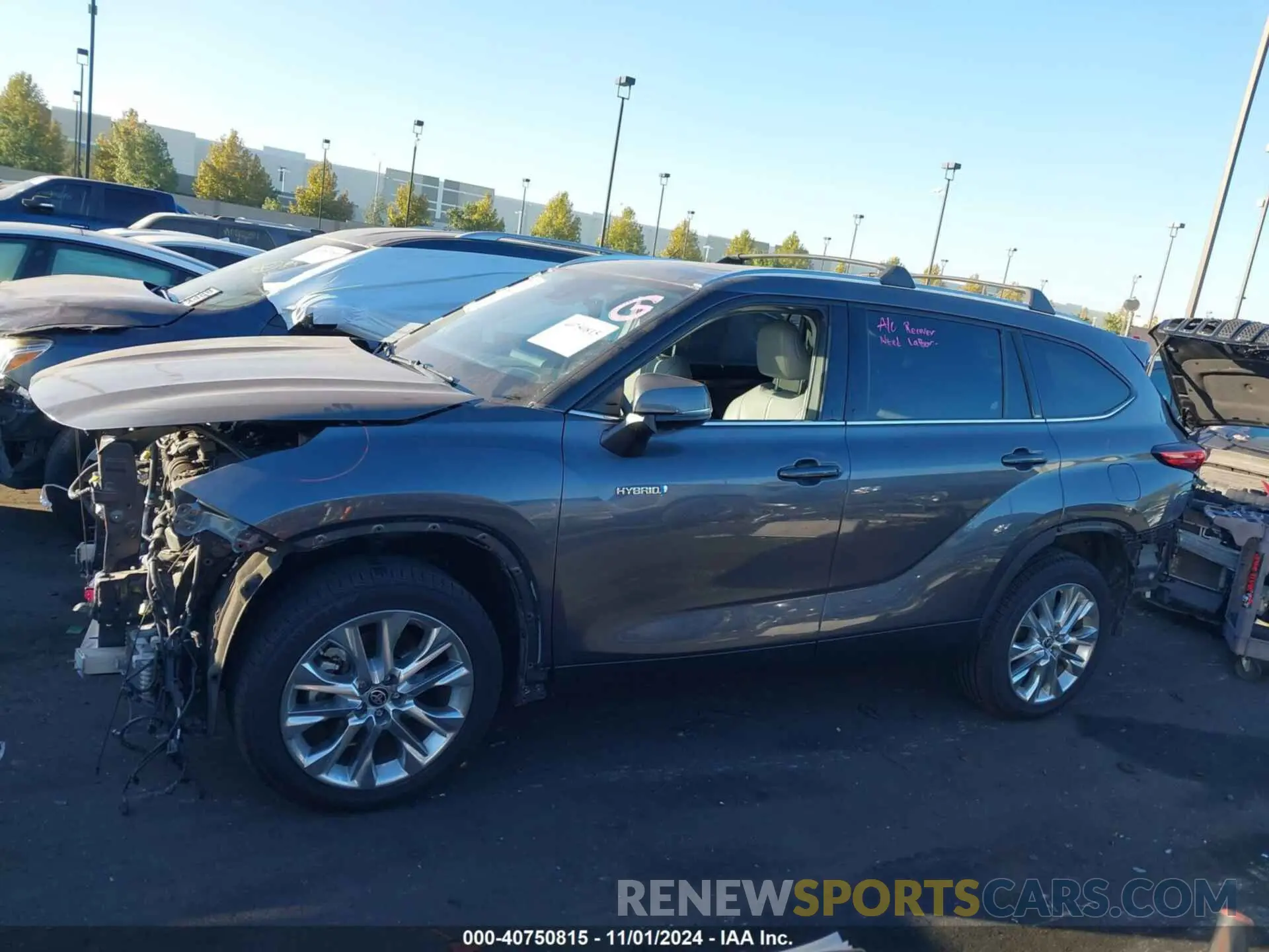 15 Photograph of a damaged car 5TDYARAH9MS007850 TOYOTA HIGHLANDER 2021